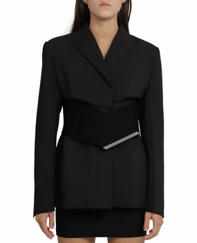 1017 ALYX 9SM Metal-Bar Single-Breasted Blazer