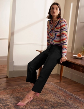 Albemarle Cropped Pants-Black
