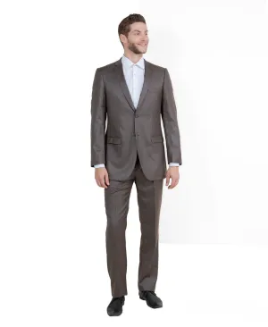 Avalon Collection: Sharkskin Two-Piece Suit – Cocoa