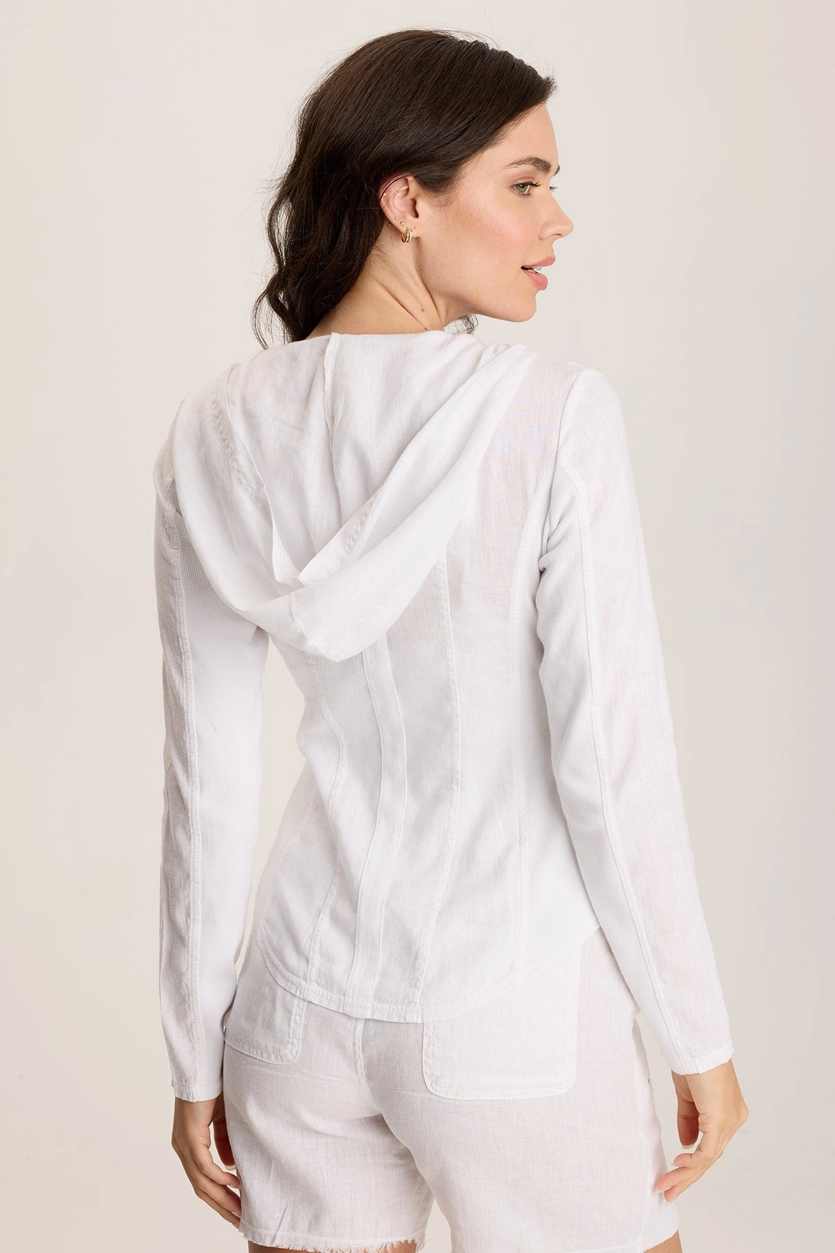 Balvino Linen Ruched Cord Jacket