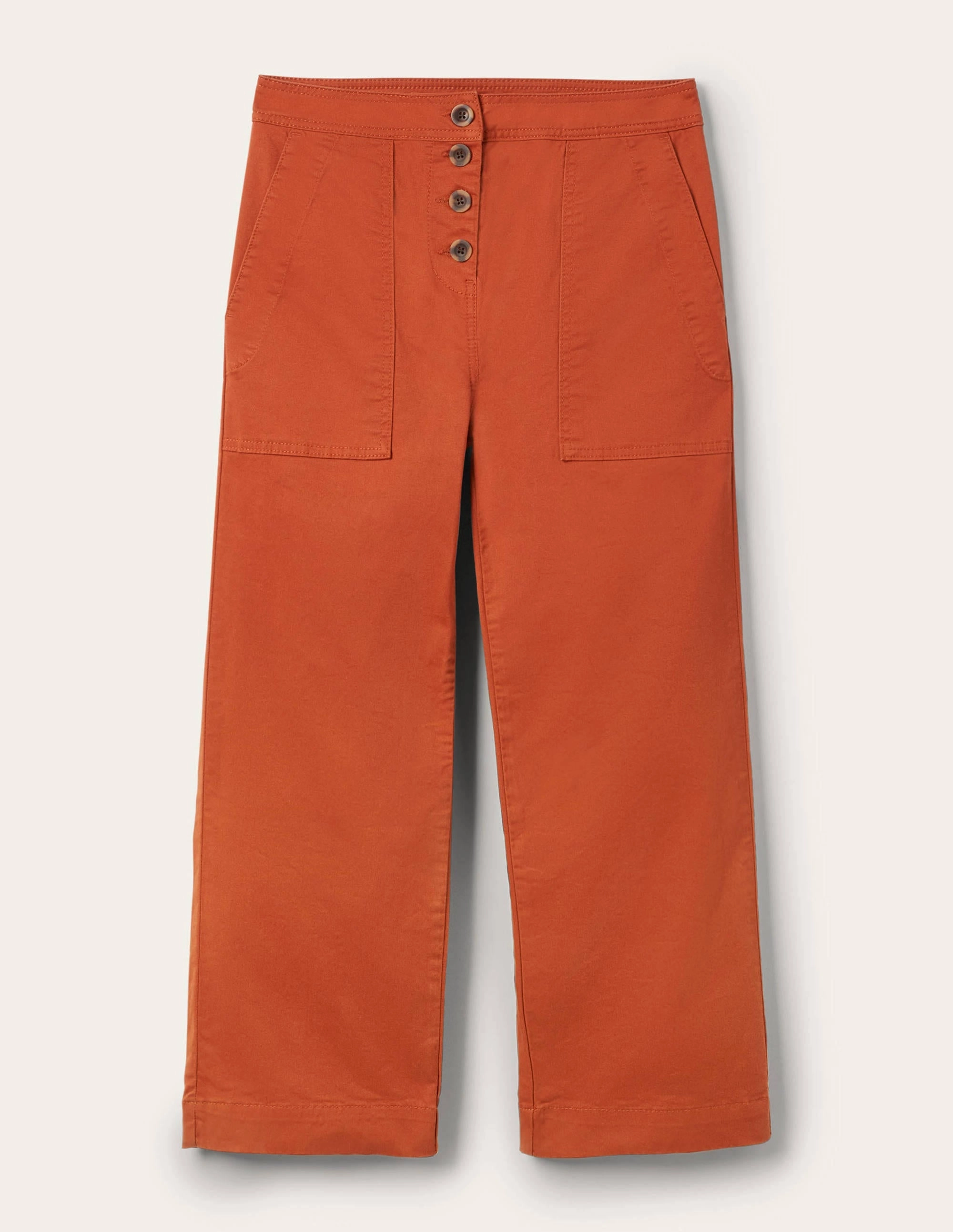 Beaufort Button Fly Pants-Copper Red