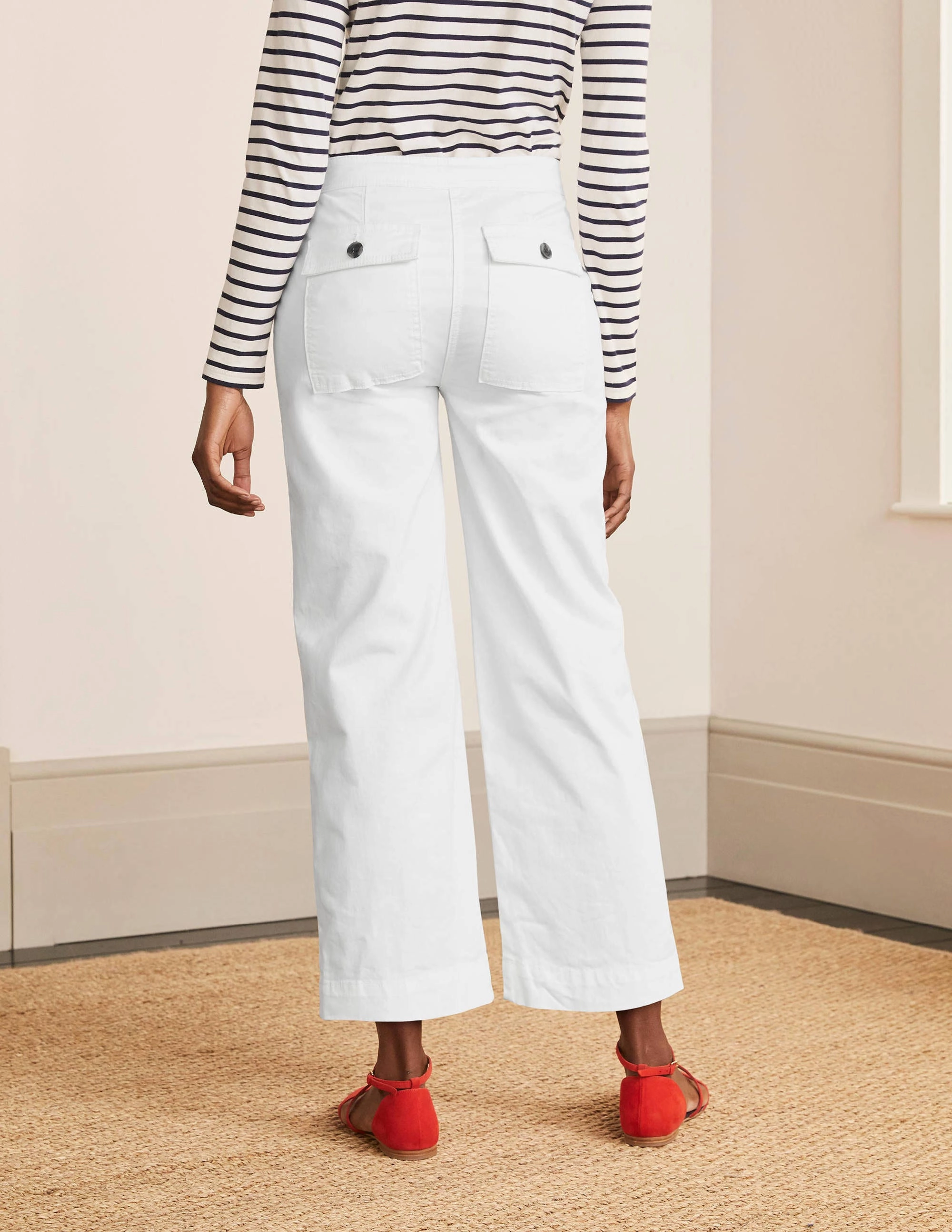 Beaufort Button Fly Pants-White