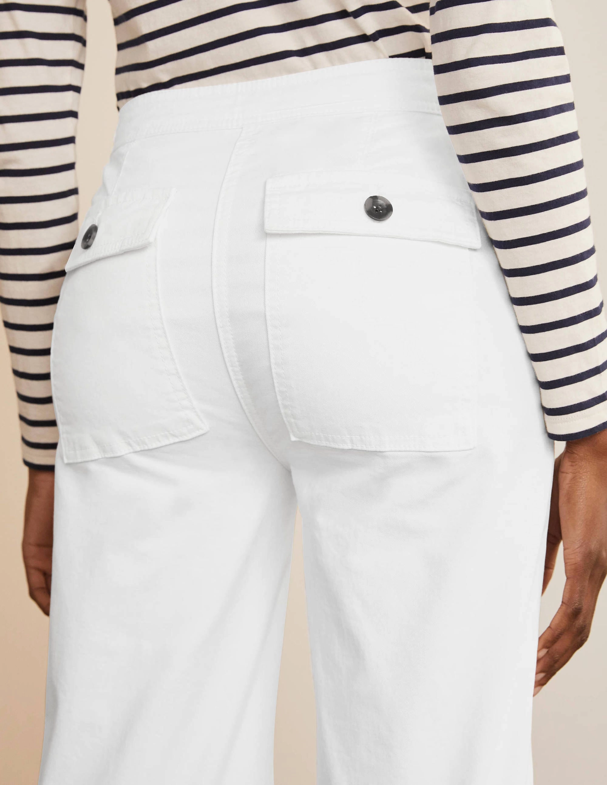 Beaufort Button Fly Pants-White