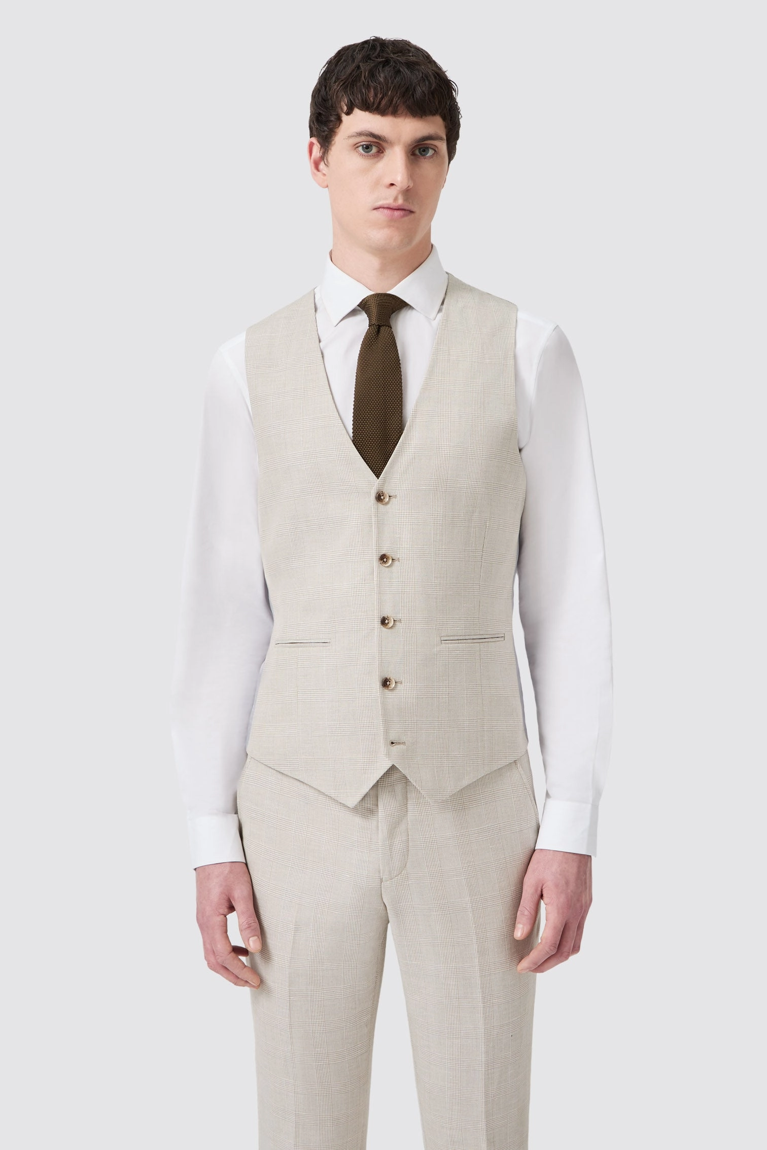 Beckford Slim Fit Grey Check Suit
