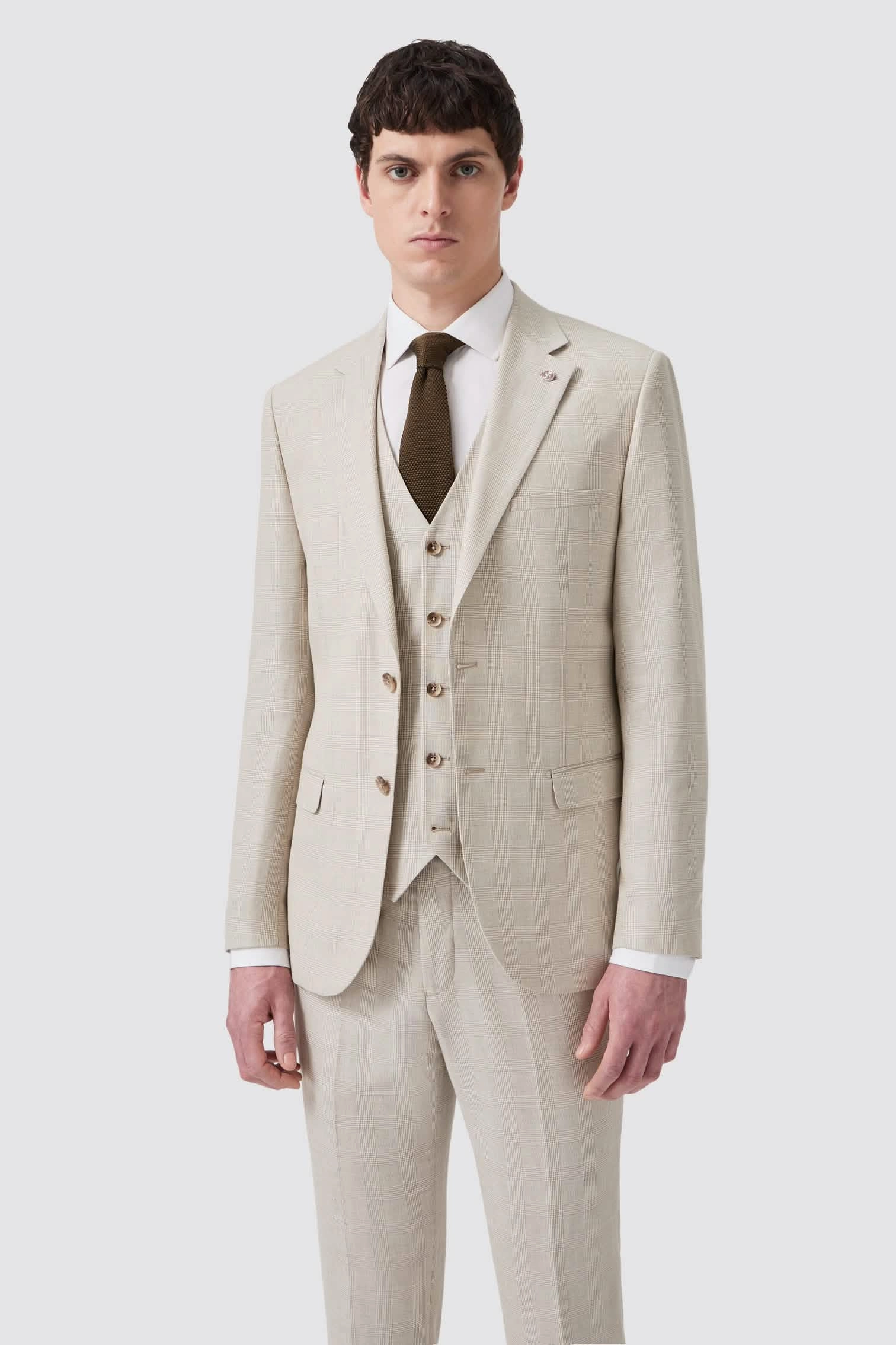 Beckford Slim Fit Grey Check Suit