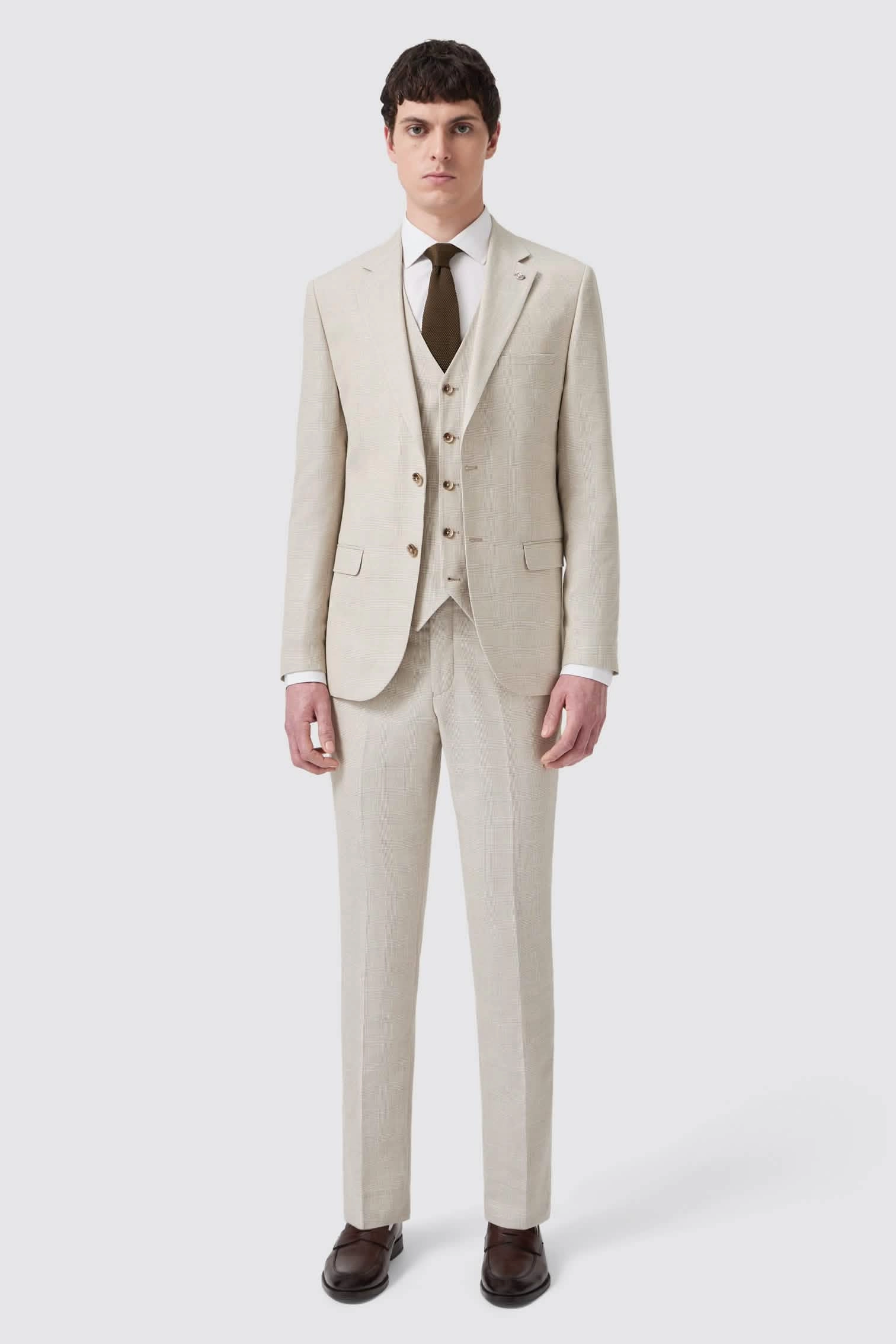 Beckford Slim Fit Grey Check Suit