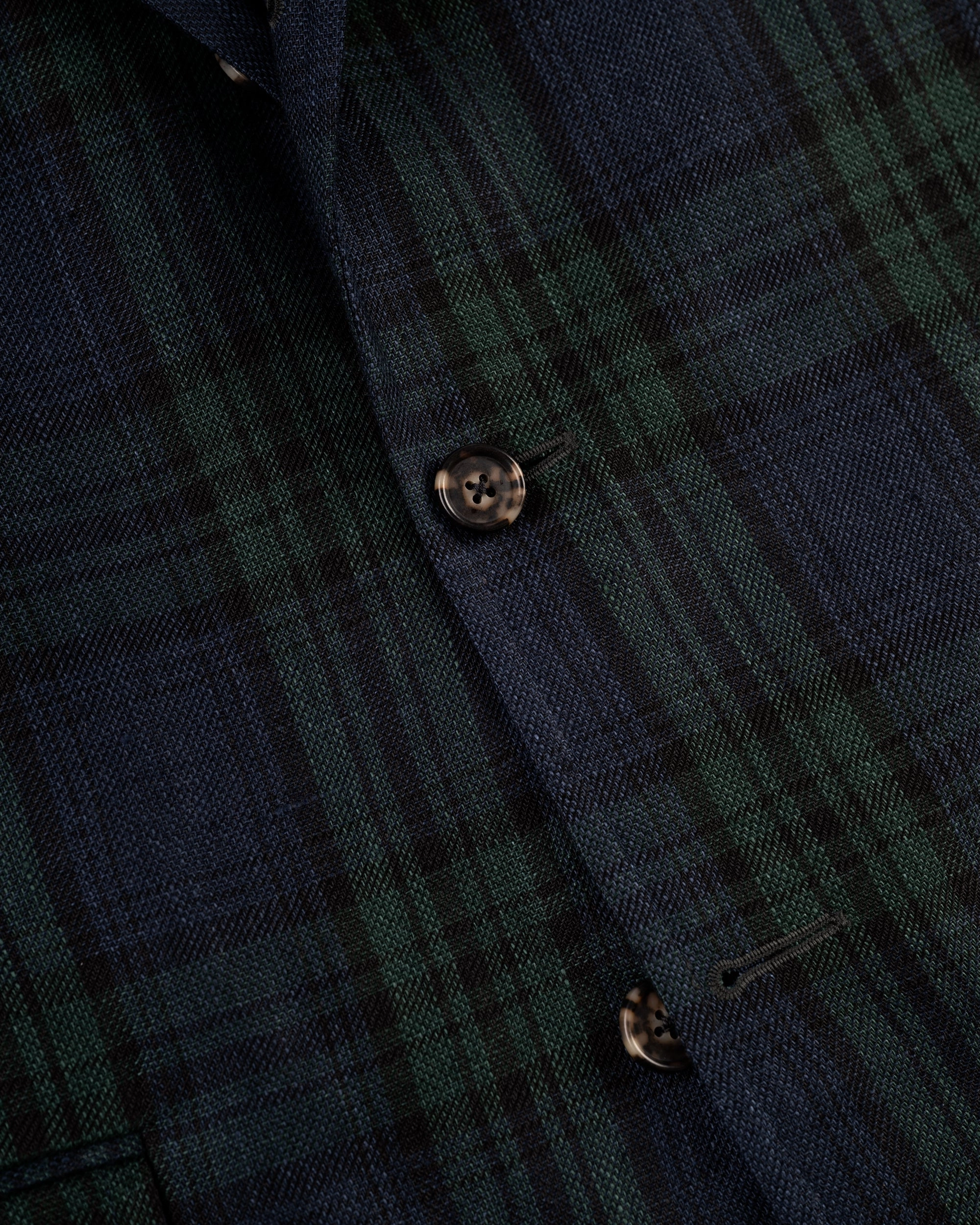 BLACKWATCH TARTAN LINEN SPORT COAT