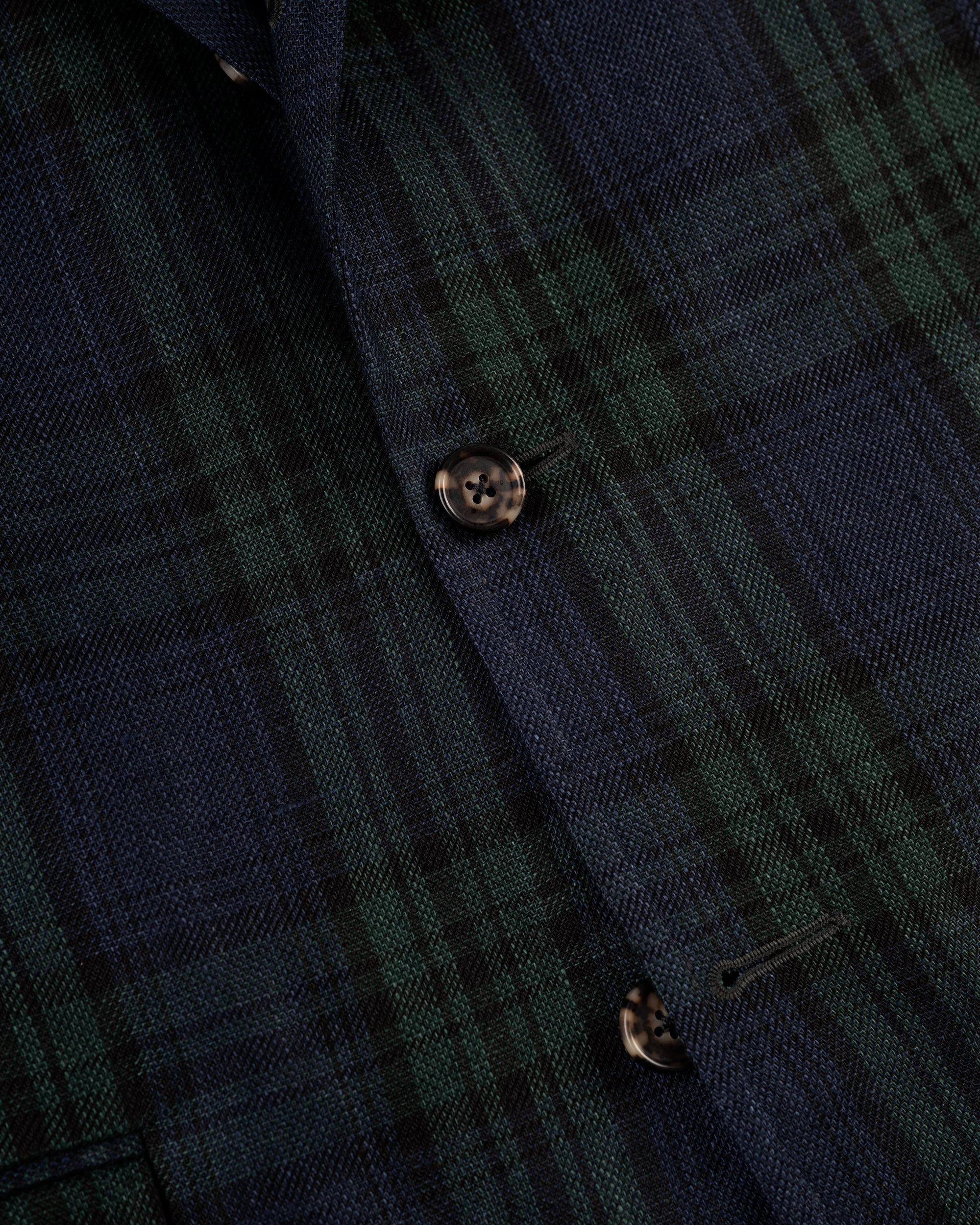 BLACKWATCH TARTAN LINEN SPORT COAT