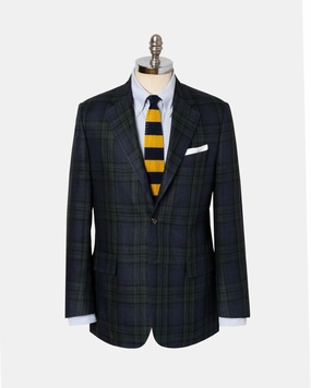 BLACKWATCH TARTAN LINEN SPORT COAT