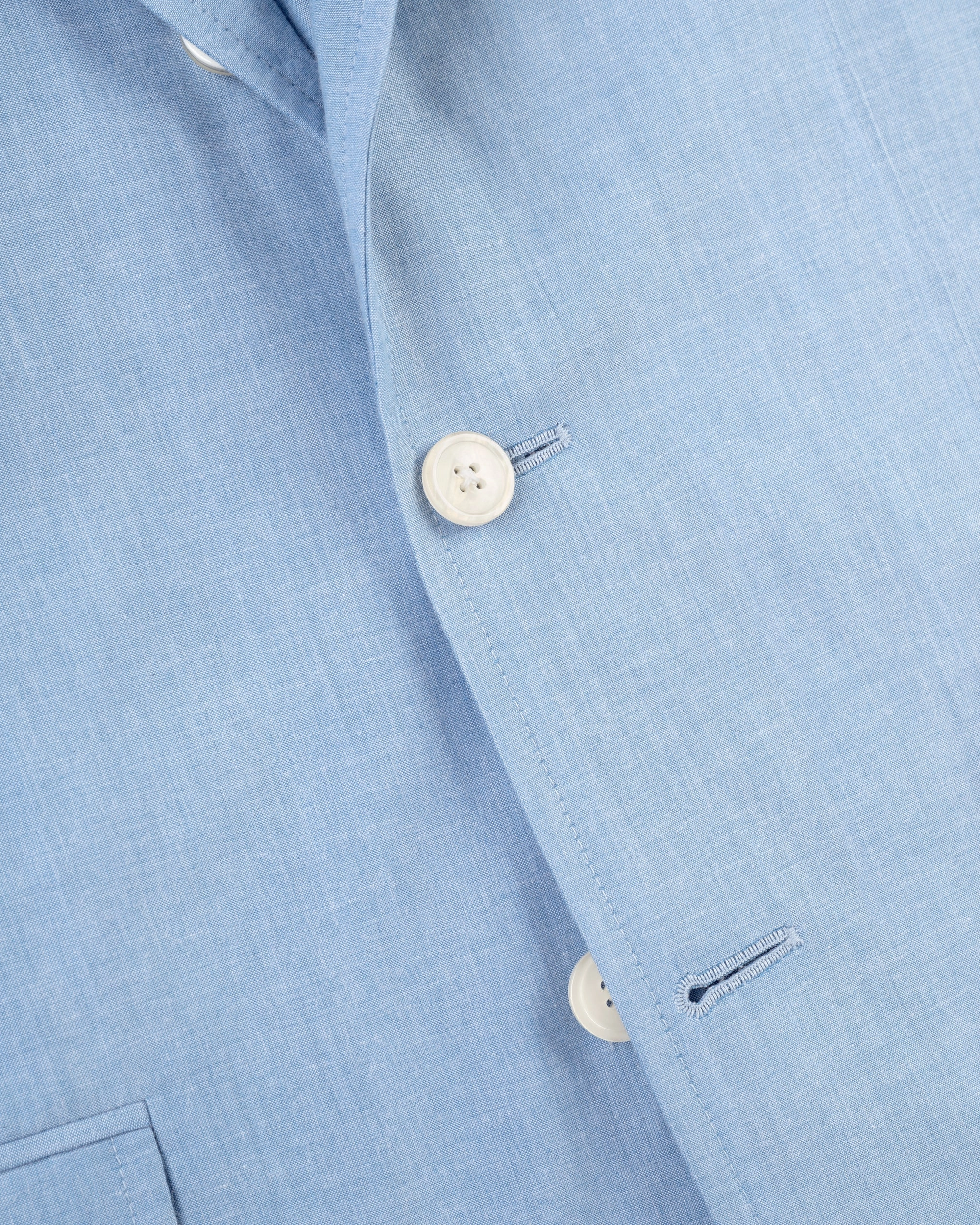 BLUE COTTON CHAMBRAY SPORT COAT
