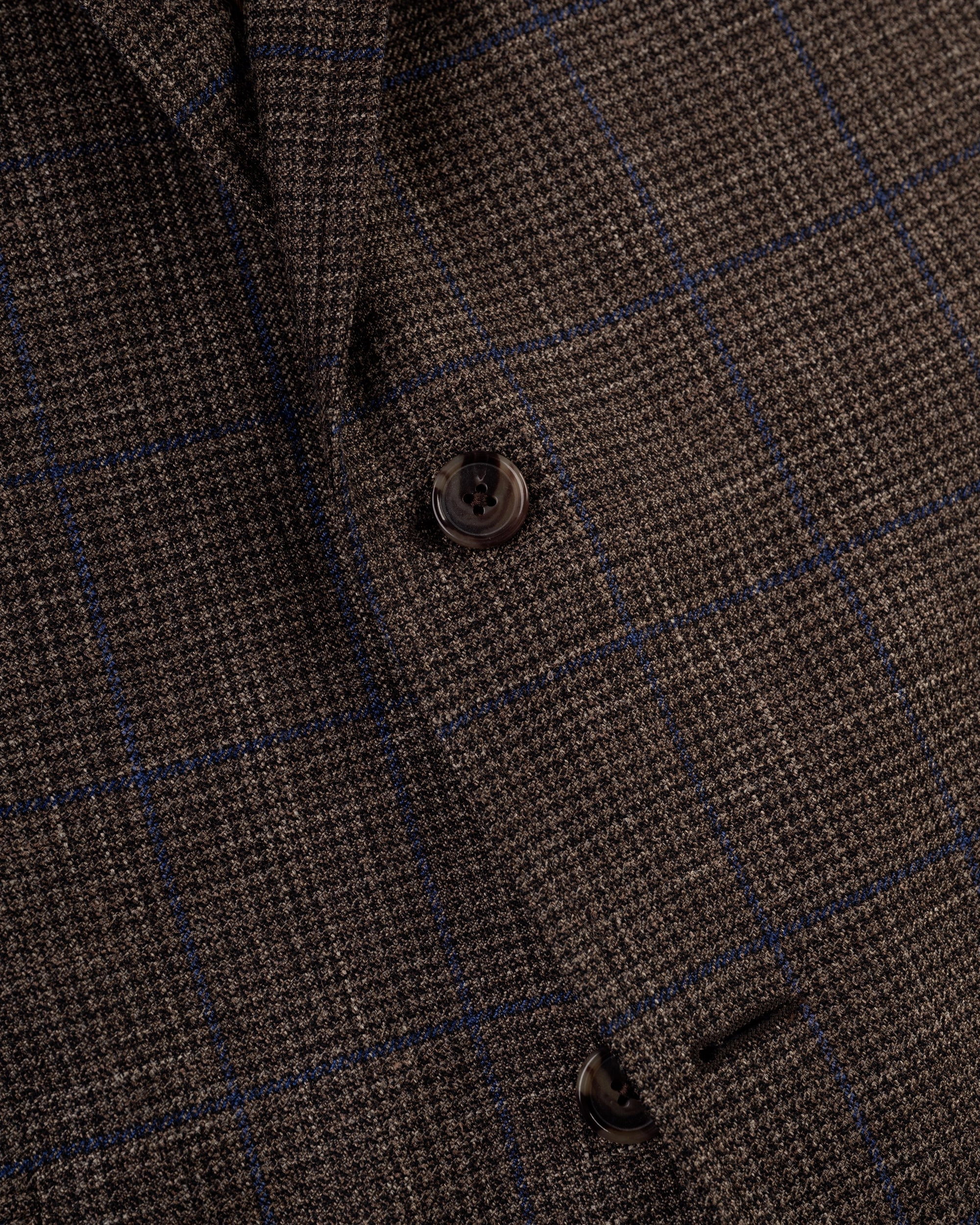 BROWN/BLUE CHECK WITH WINDOWPANE SPORT COAT