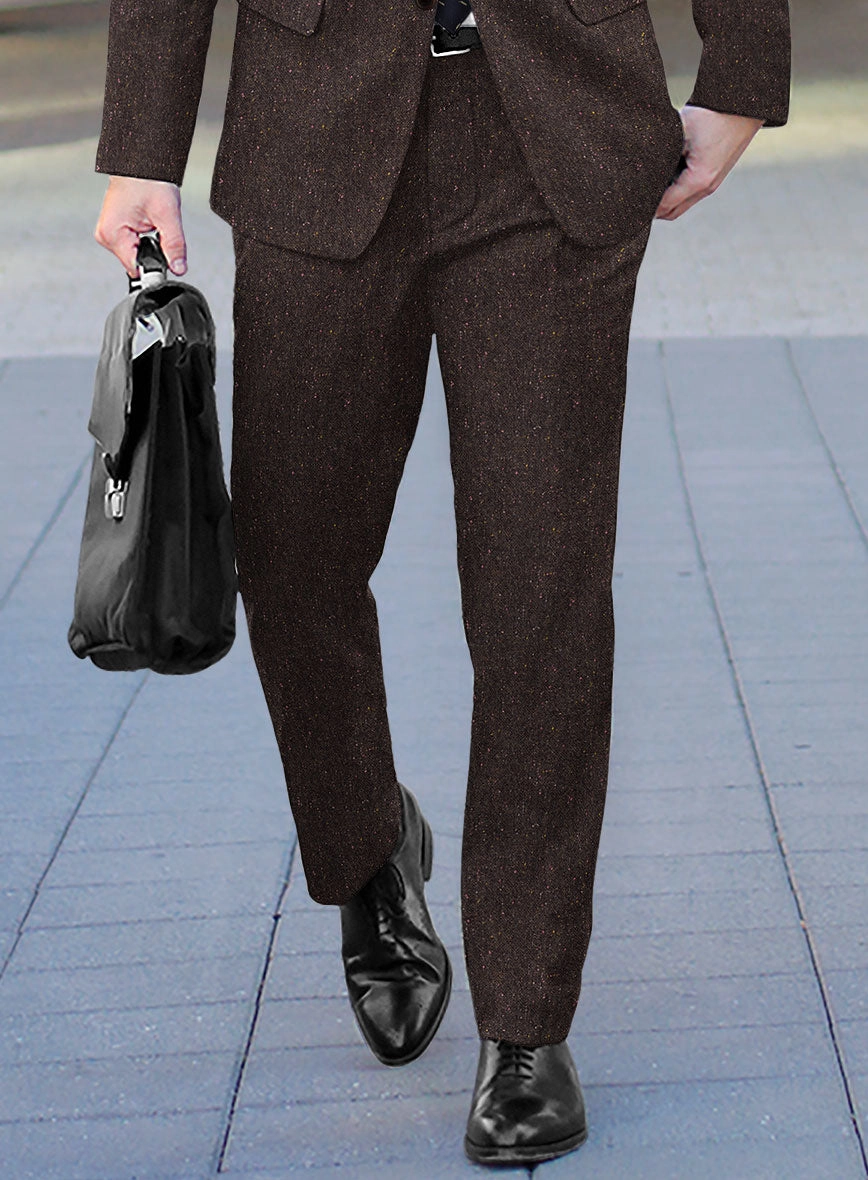 Brown Flecks Donegal Tweed Suit
