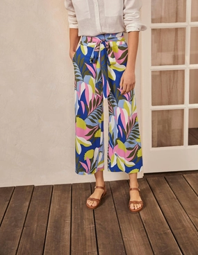 Caithness Pants-Plum Blossom, Tropical Flora