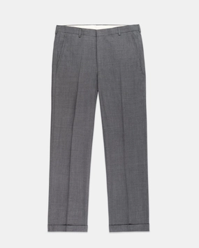 CAMBRIDGE GREY SOLID WOOL TROUSERS