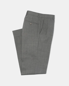 CAMBRIDGE GREY TROPICAL WOOL TROUSERS