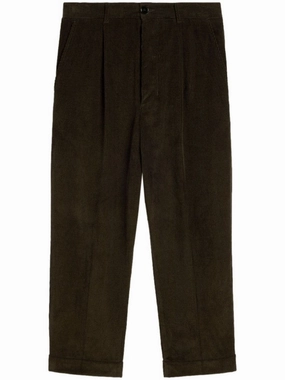 Carrot Cotton Cropped Trousers