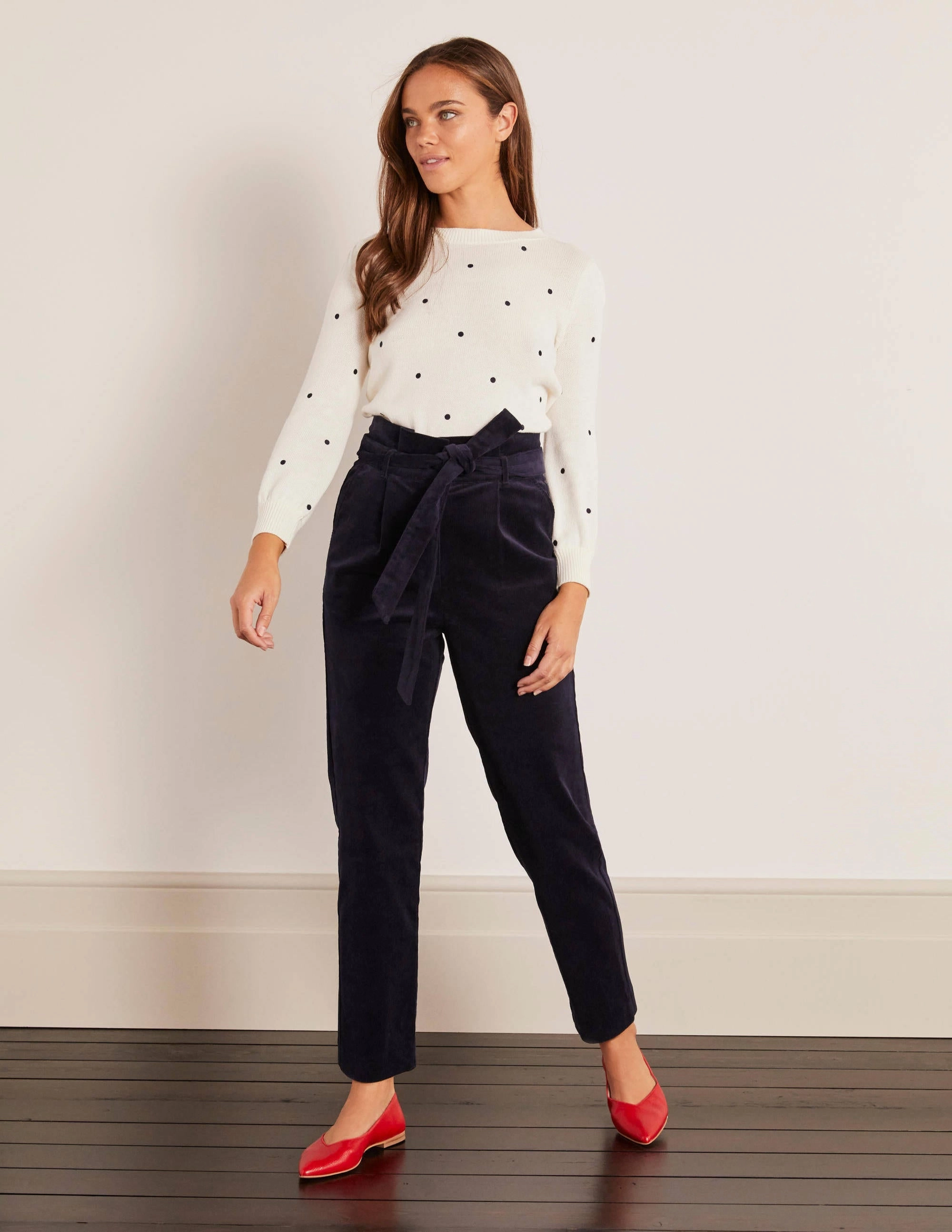 Chiswick Cord Pants-Navy