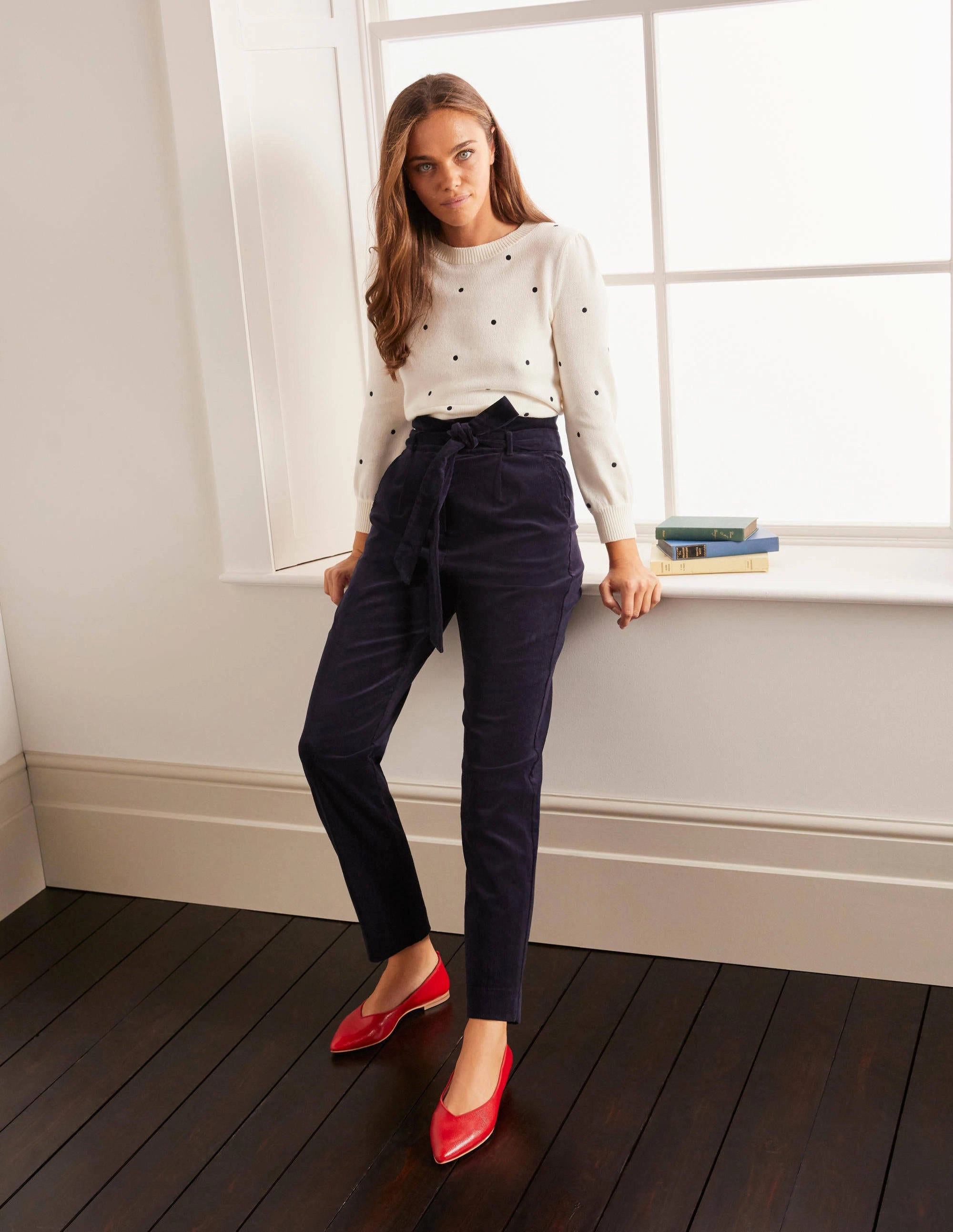 Chiswick Cord Pants-Navy