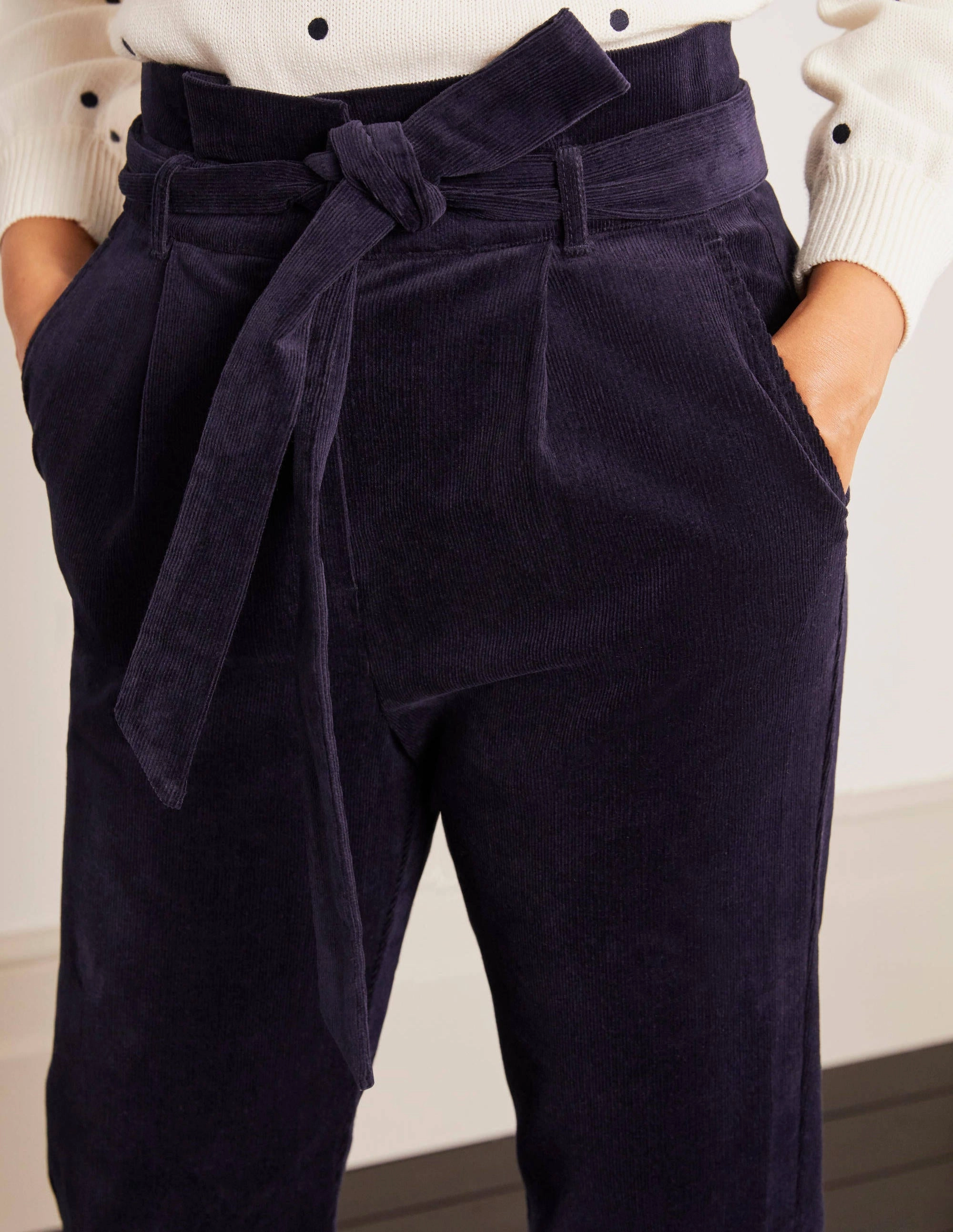 Chiswick Cord Pants-Navy