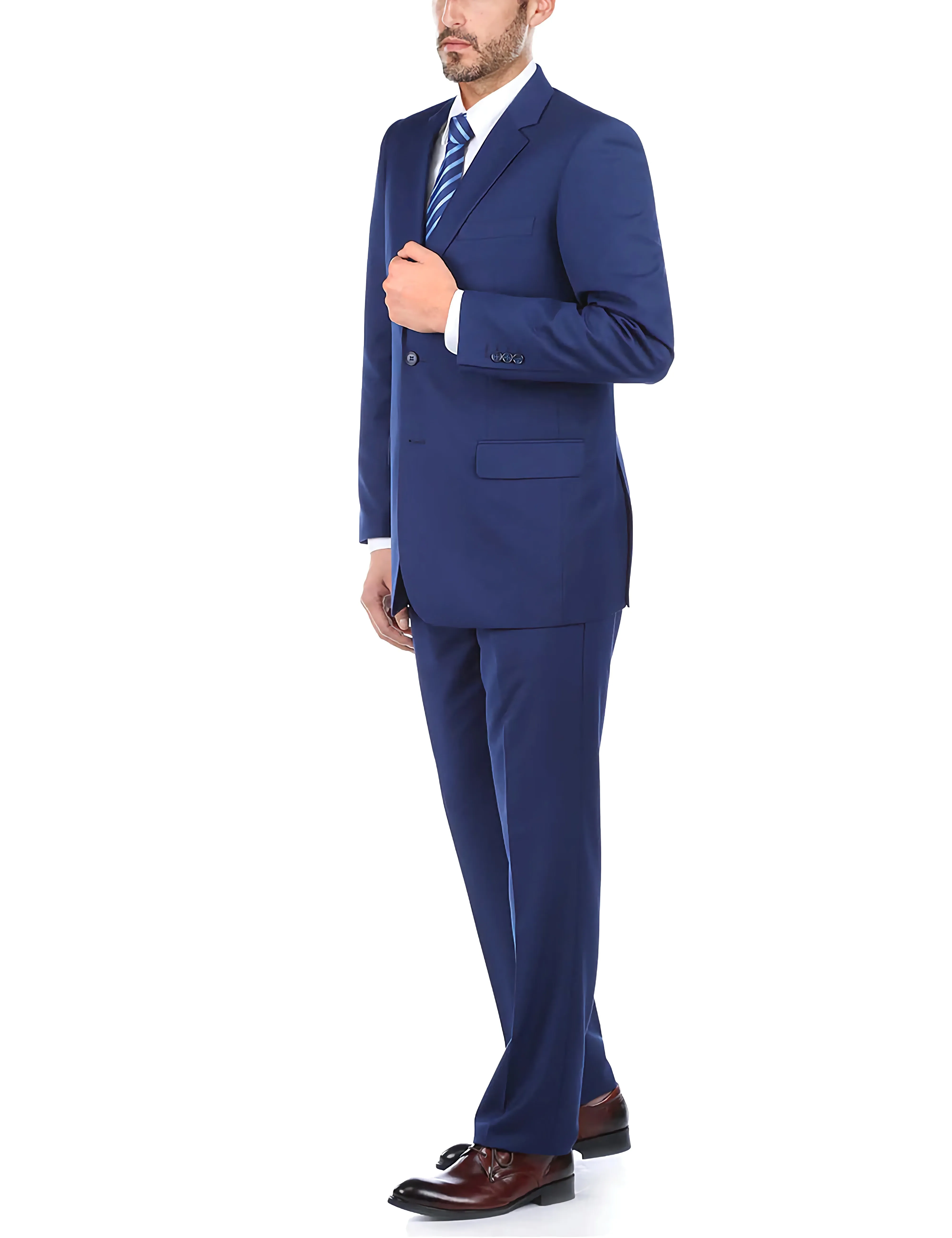 Classic 2 Piece Suit 2 Buttons Regular Fit In Blue