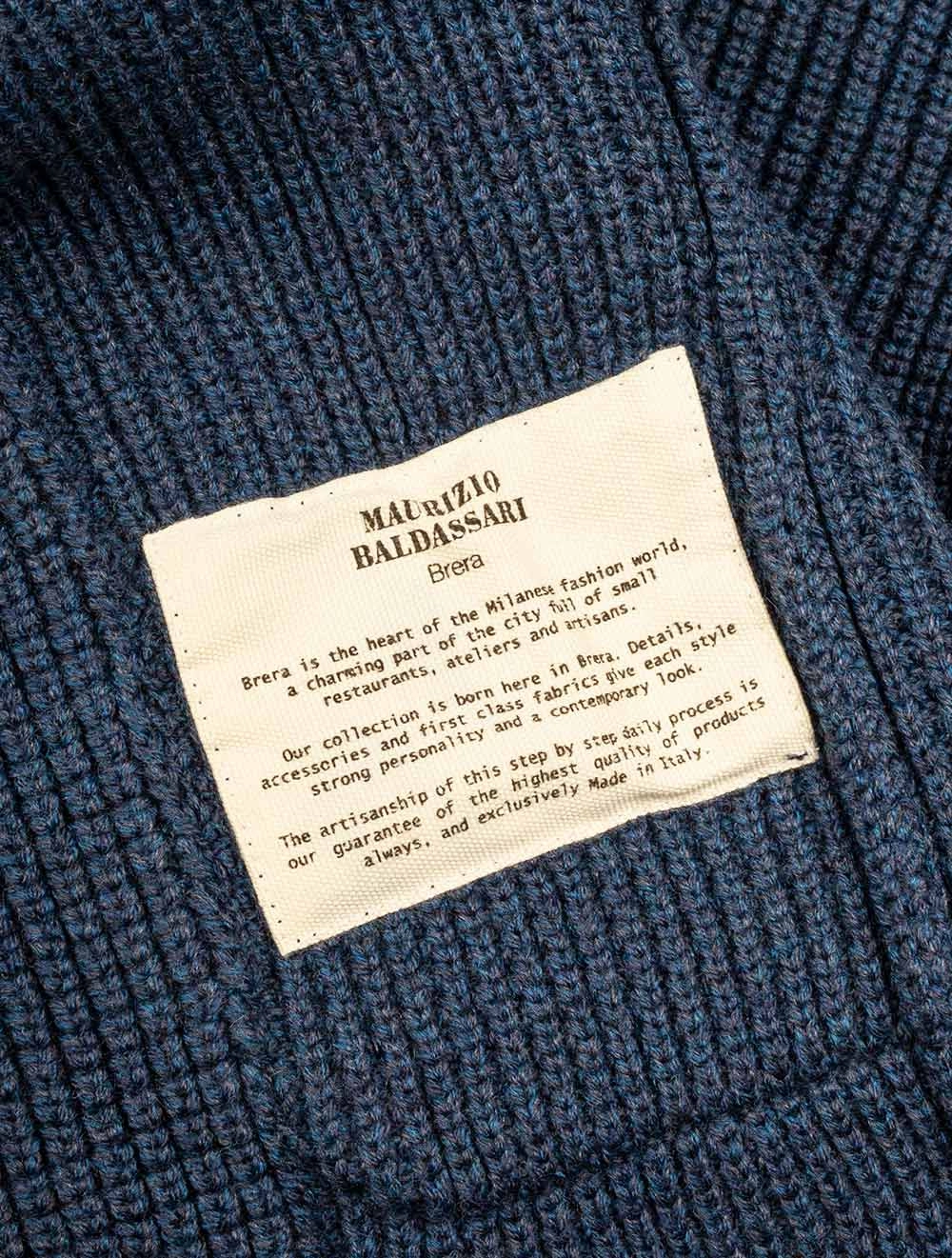 Cob Stitch Brenta Swacket Blue Graphite