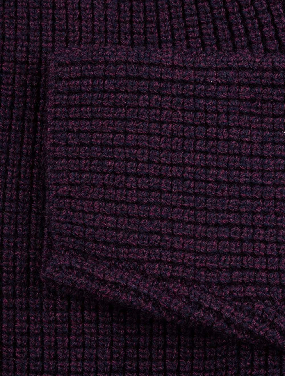 Cob Stitch Brenta Swacket Dark Purple