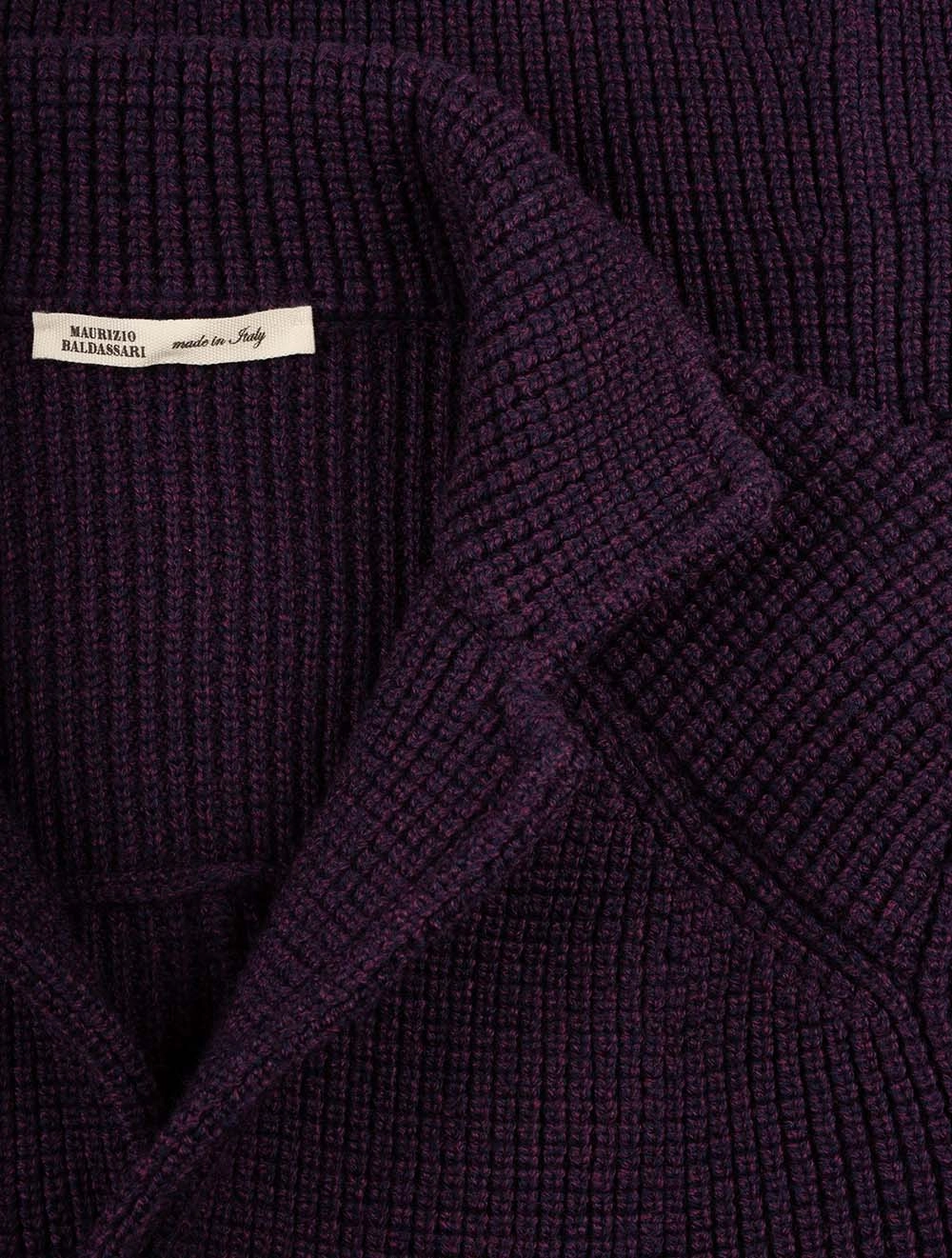 Cob Stitch Brenta Swacket Dark Purple