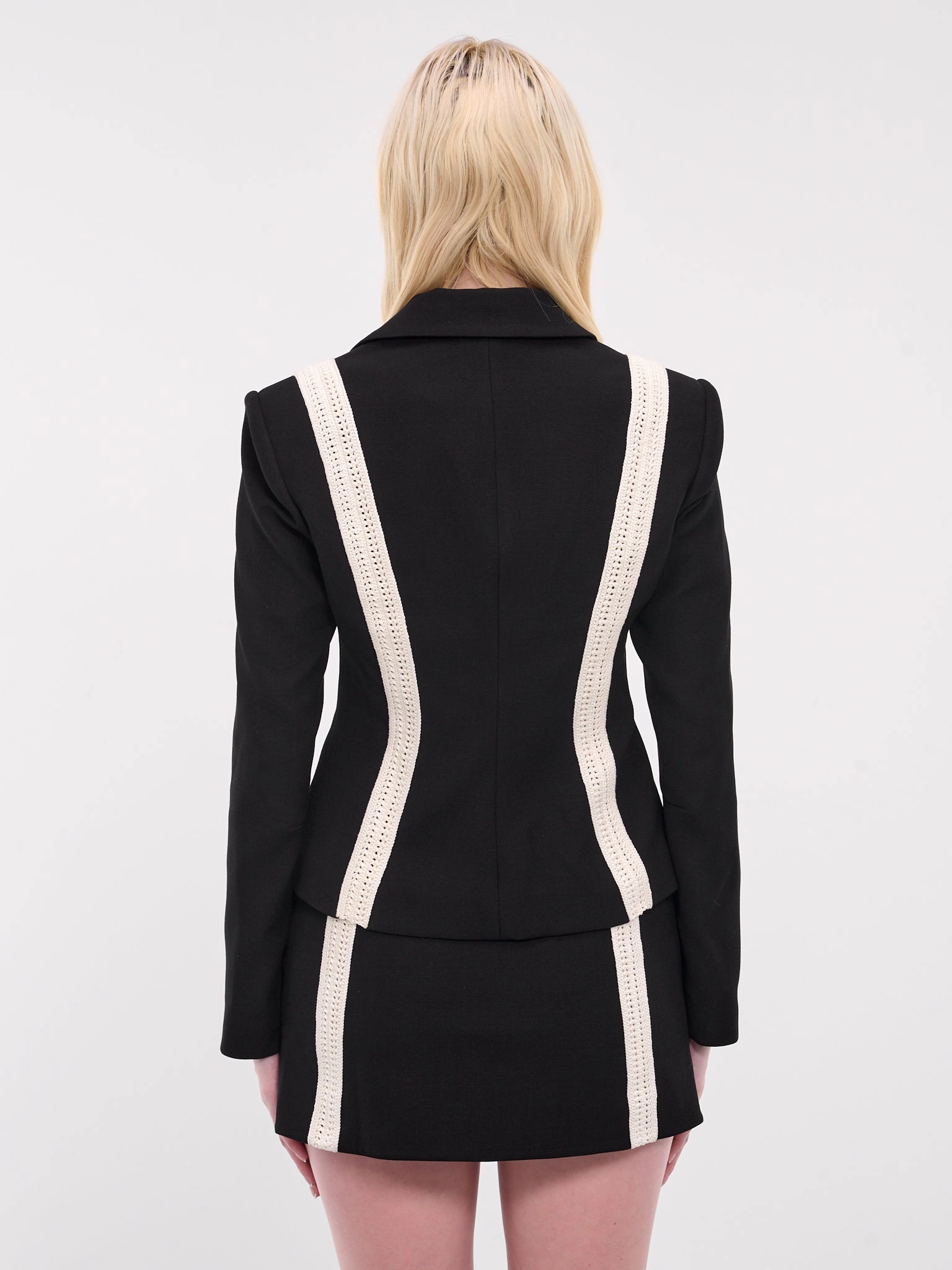 Crochet Blazer (FW2444-BLACK)