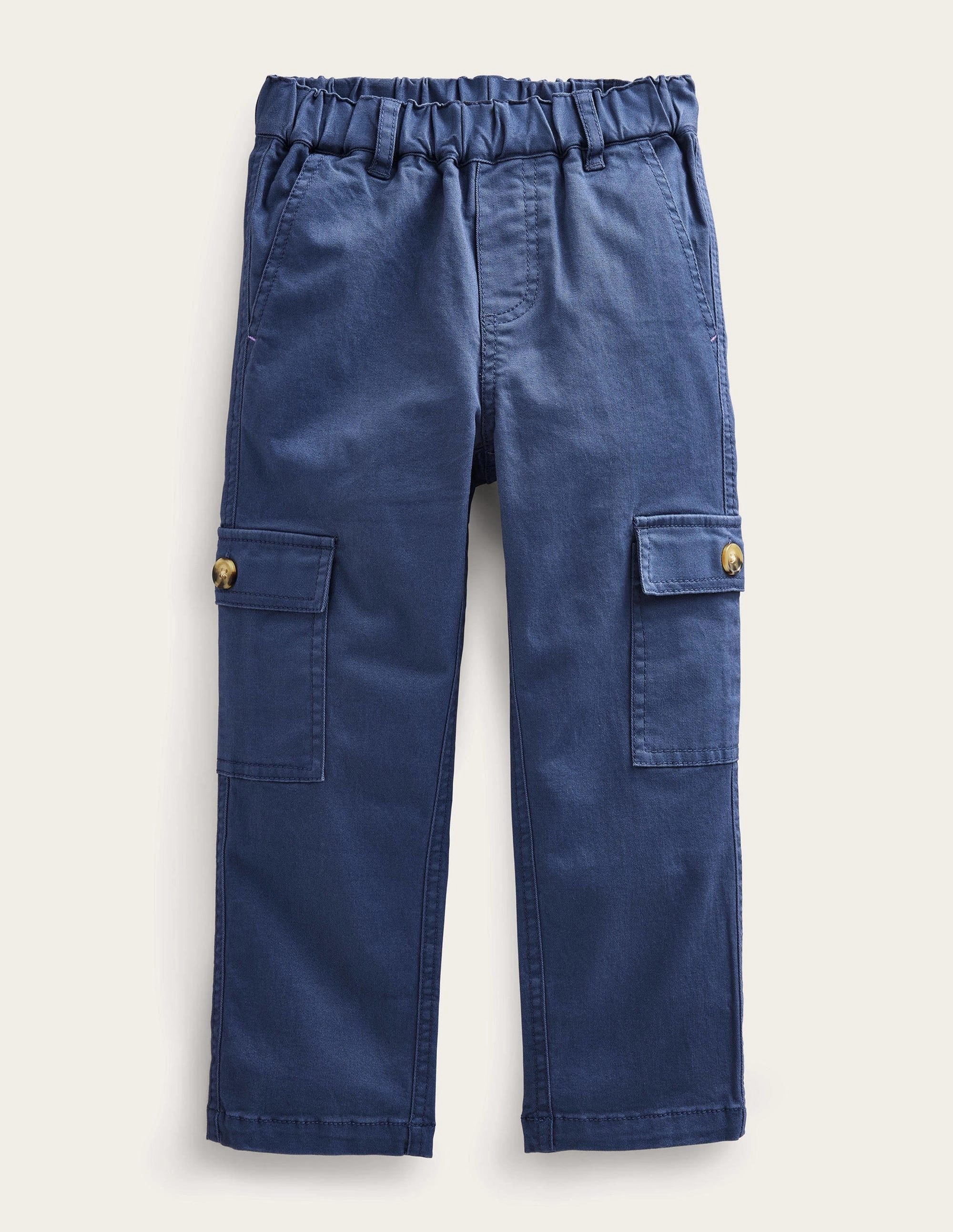Cropped Cargo Pants-Robot Blue