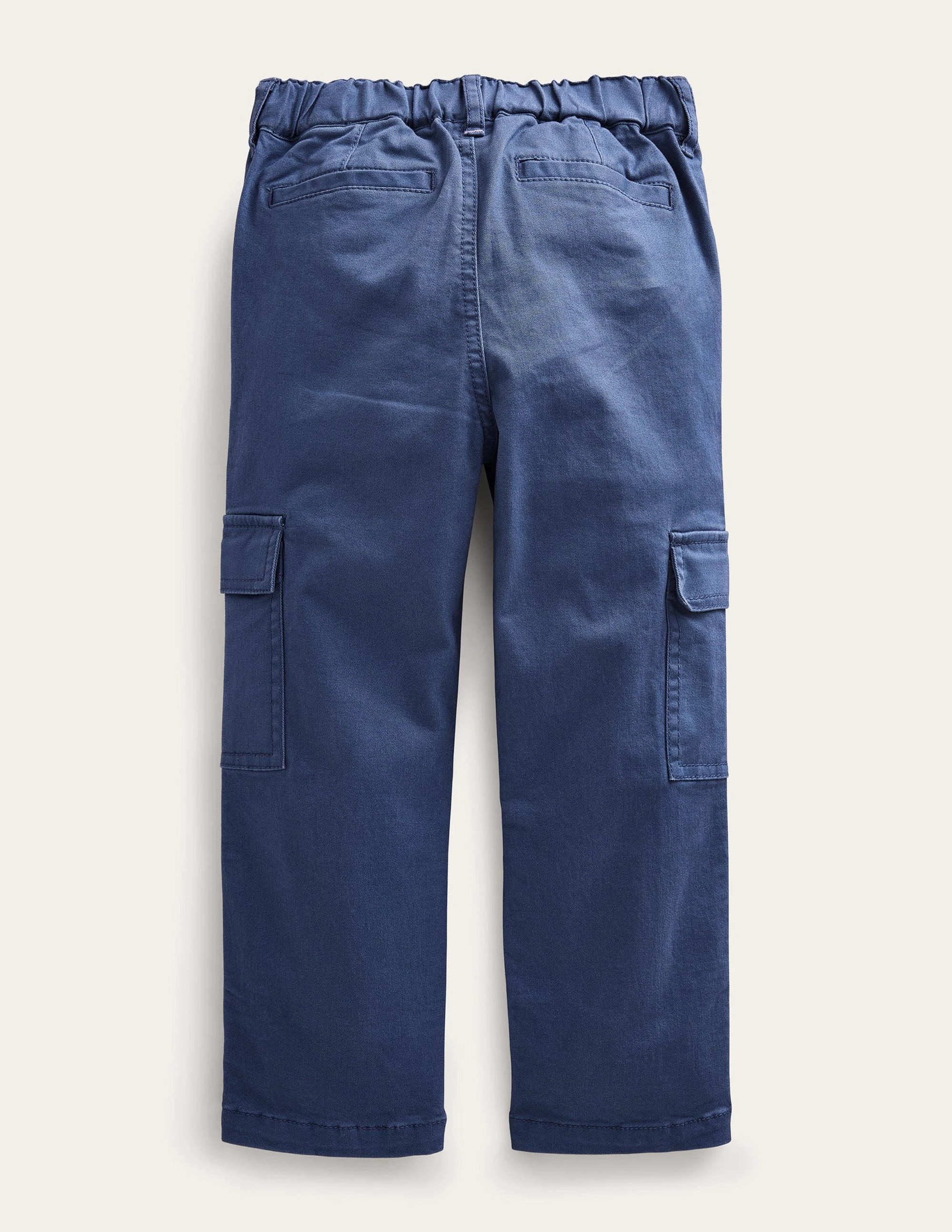 Cropped Cargo Pants-Robot Blue