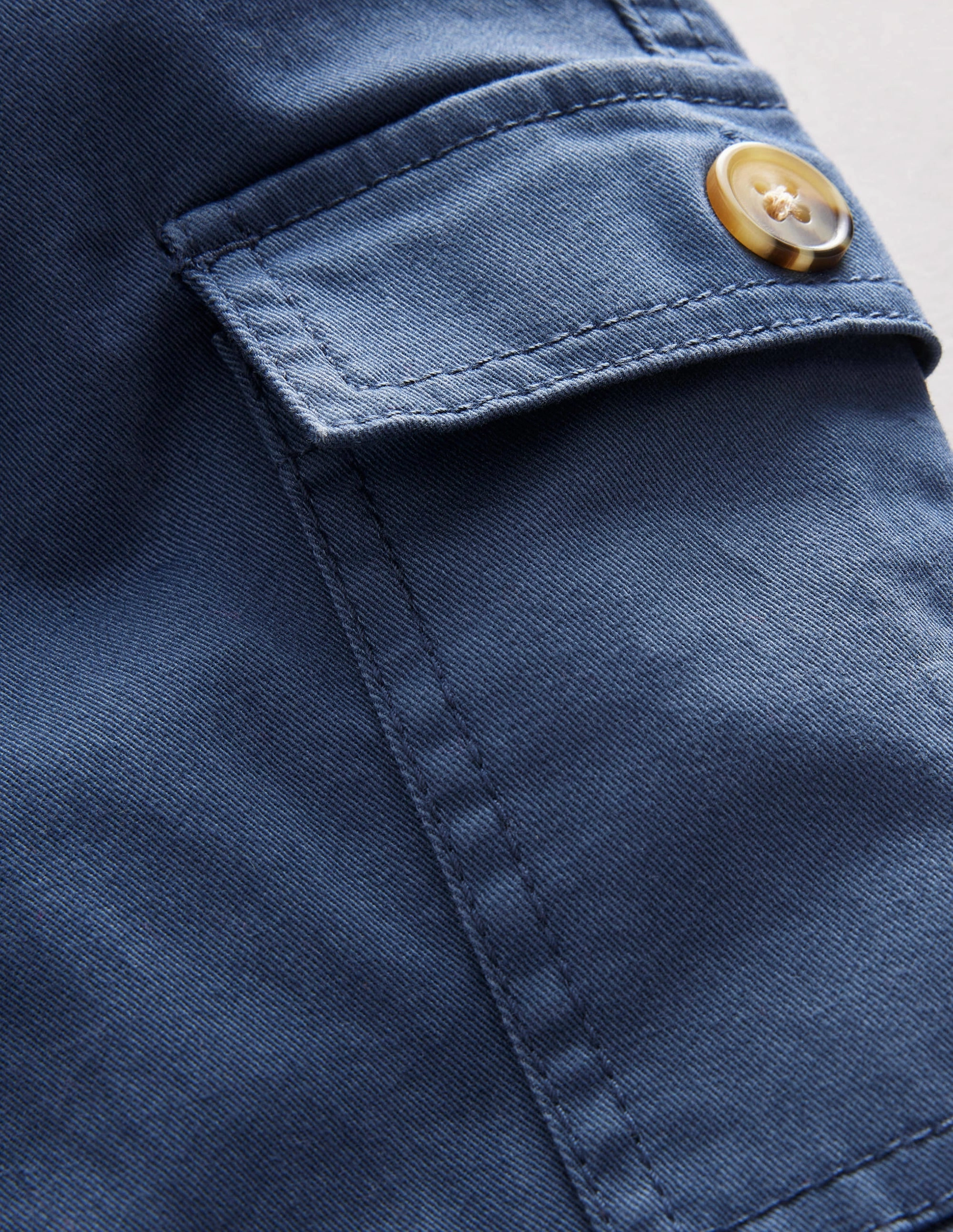 Cropped Cargo Pants-Robot Blue