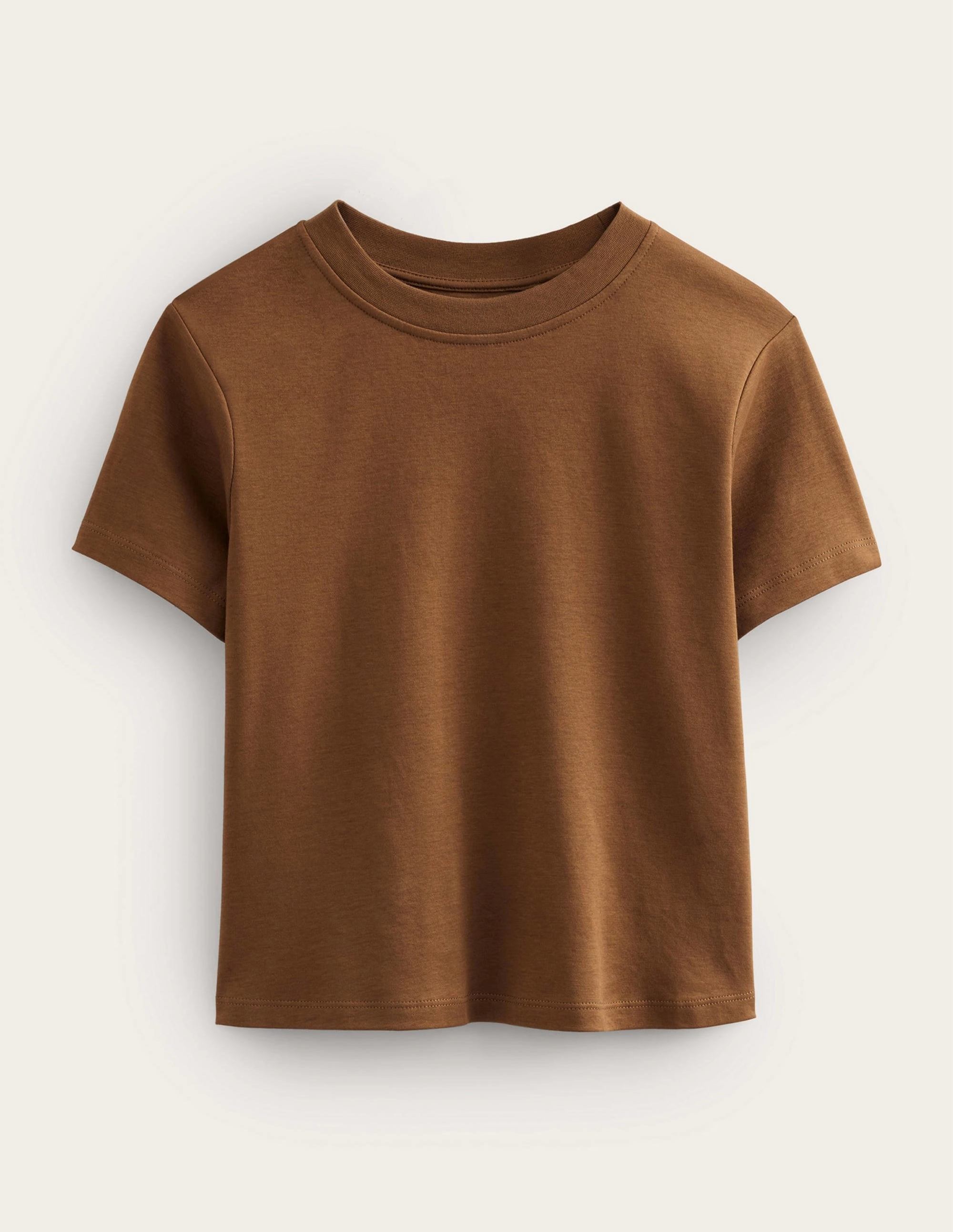 Cropped Cotton T-Shirt-Pony
