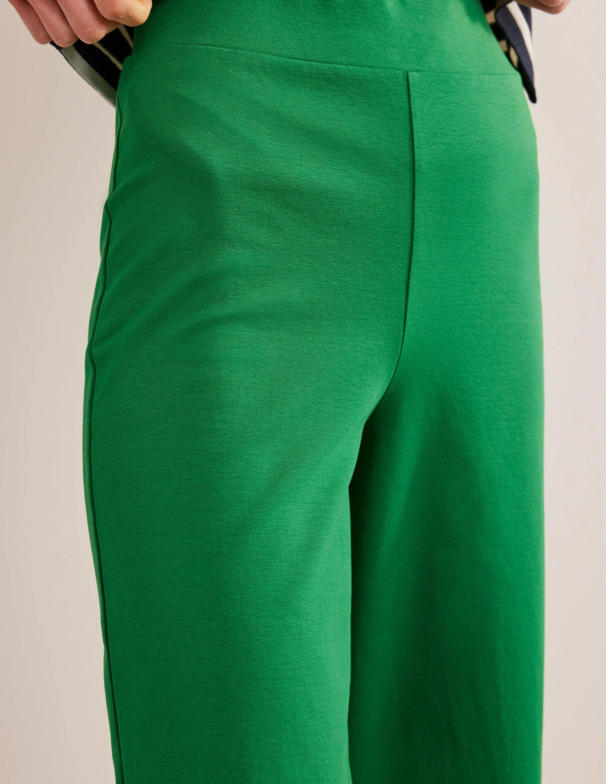 Cropped Jersey Pants-Rolling Hills