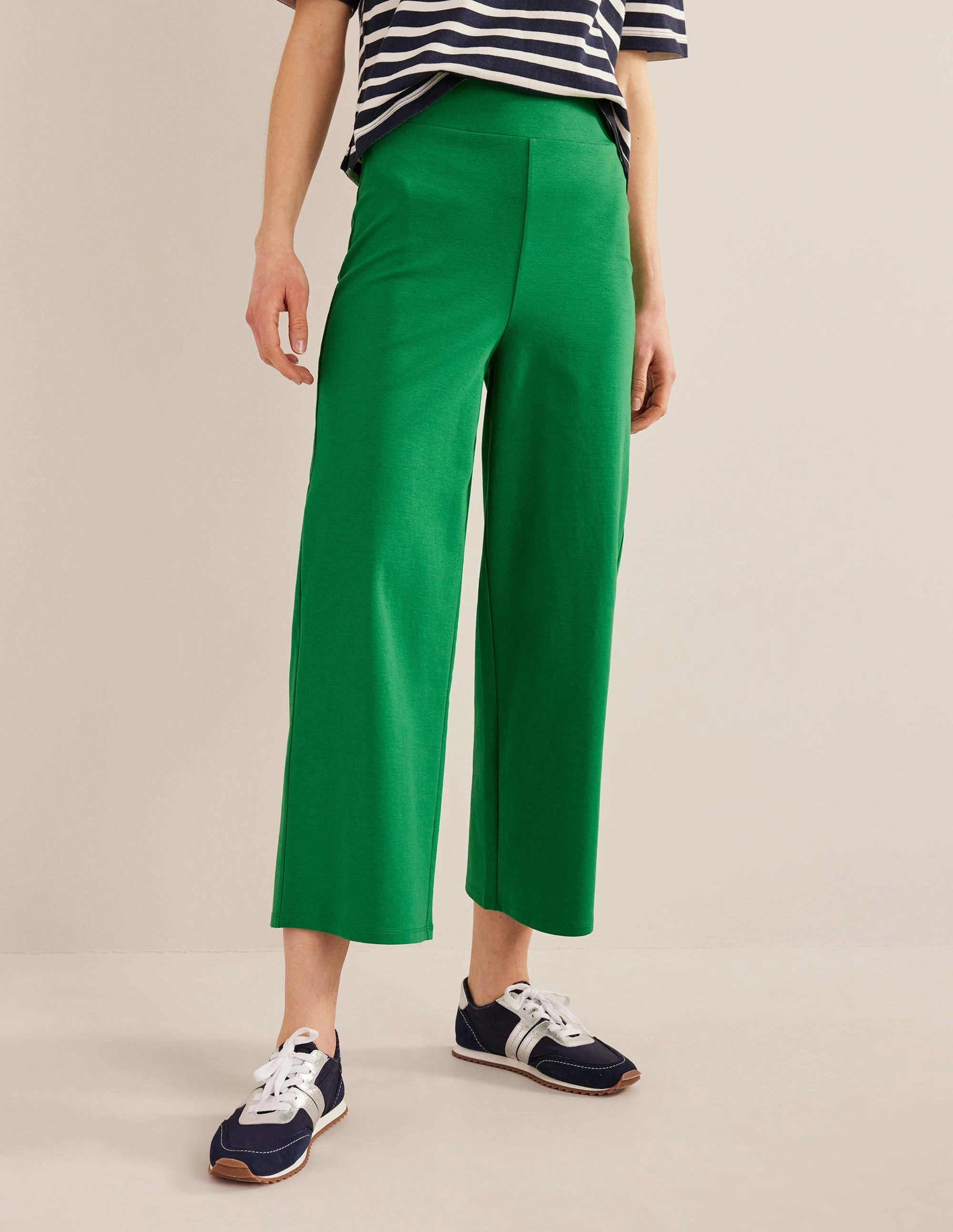 Cropped Jersey Pants-Rolling Hills