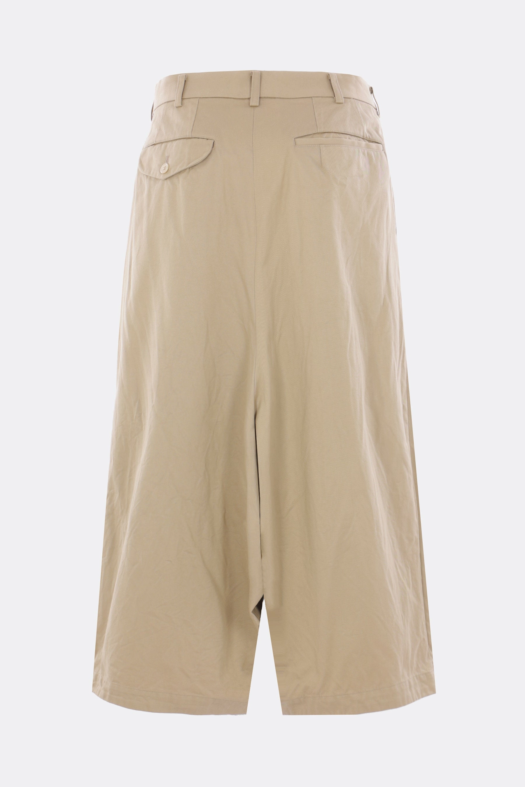 cropped trousers in gabardine