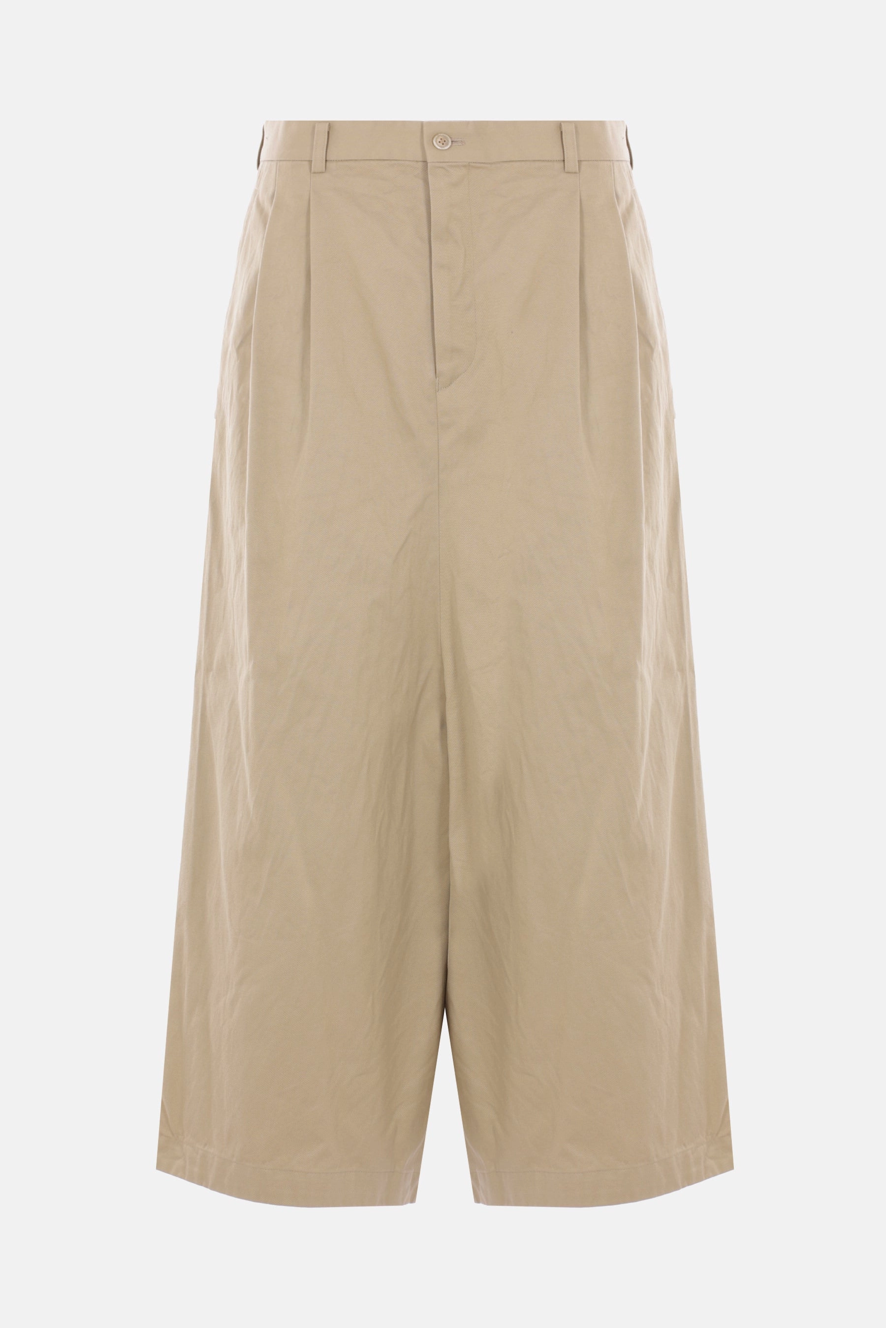 cropped trousers in gabardine