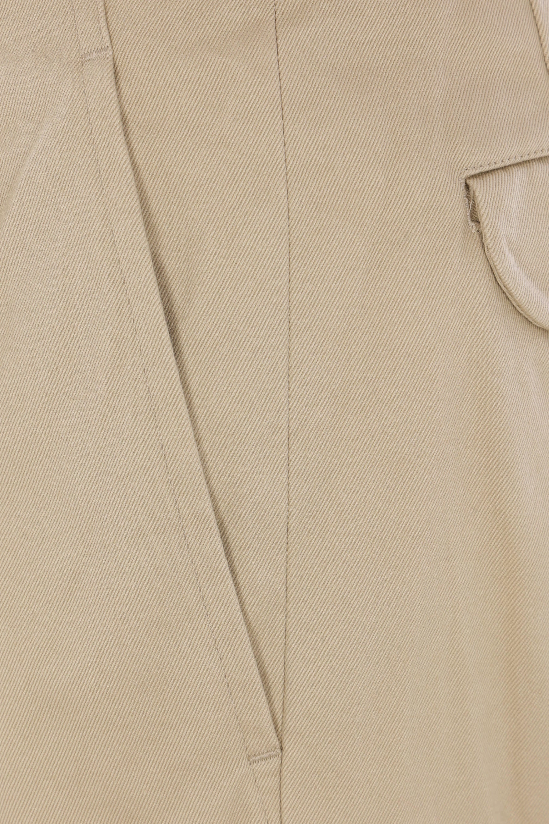 cropped trousers in gabardine