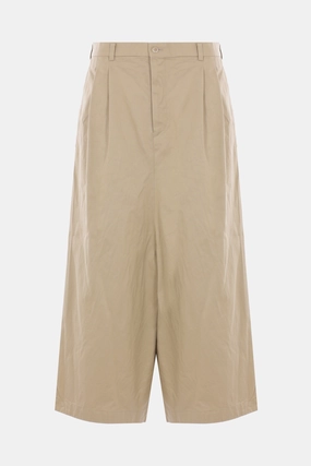 cropped trousers in gabardine