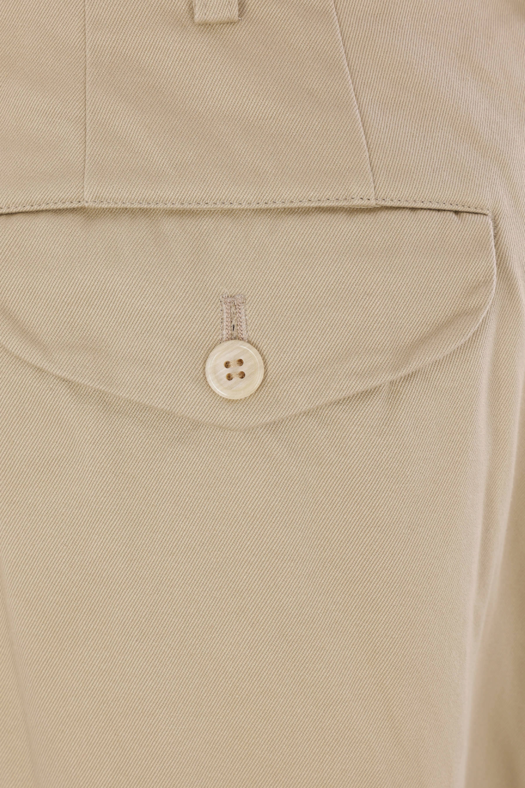 cropped trousers in gabardine