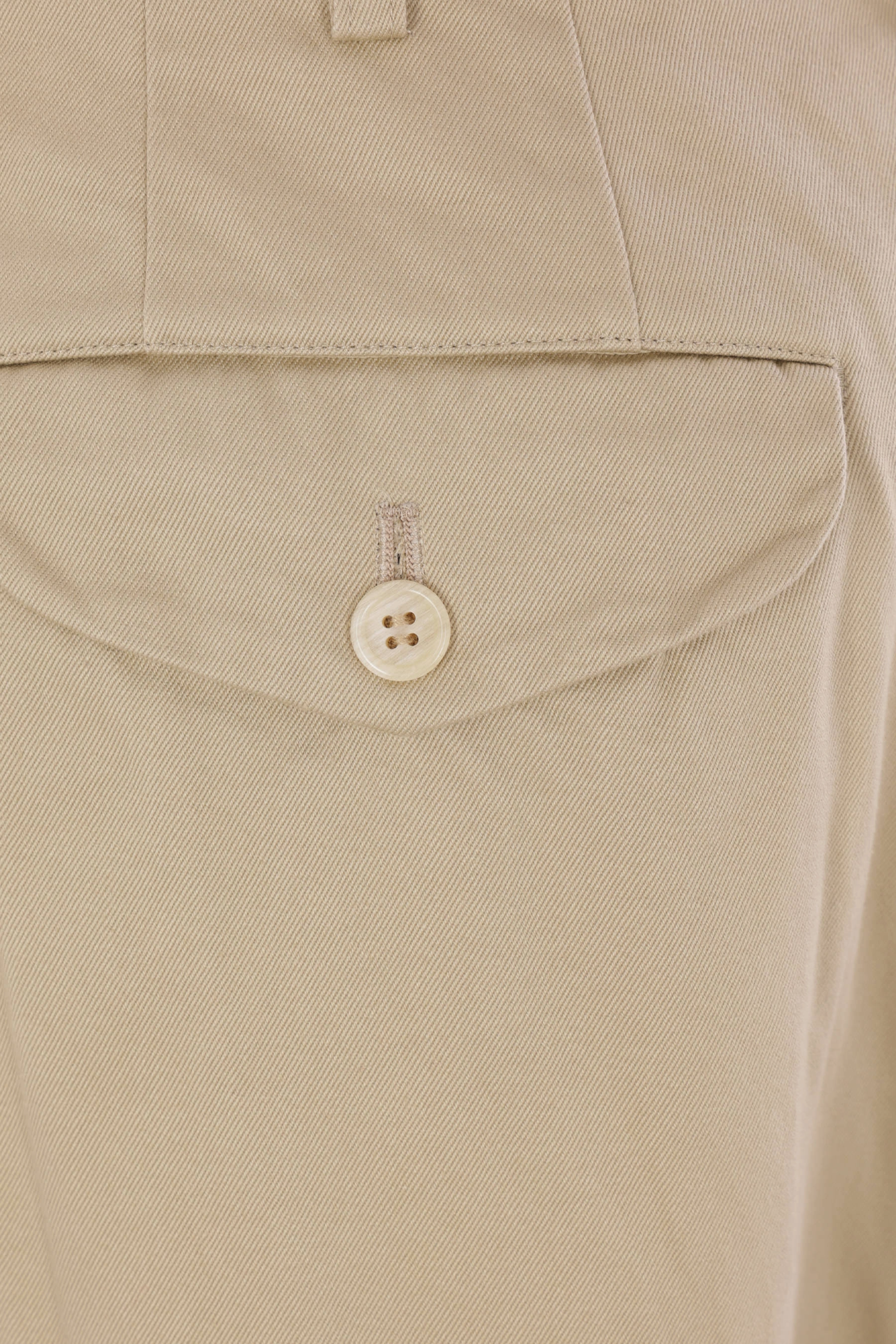 cropped trousers in gabardine