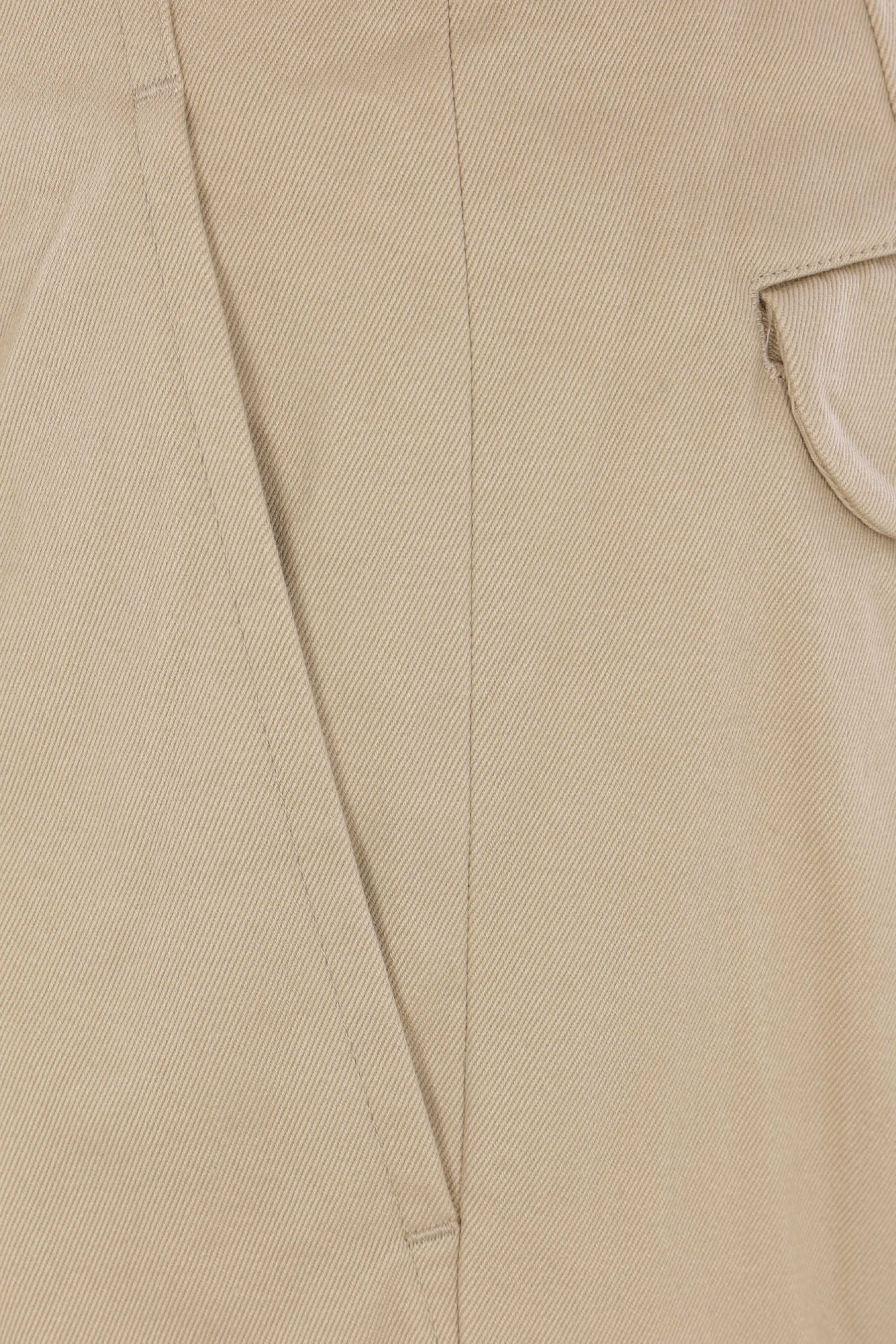 cropped trousers in gabardine