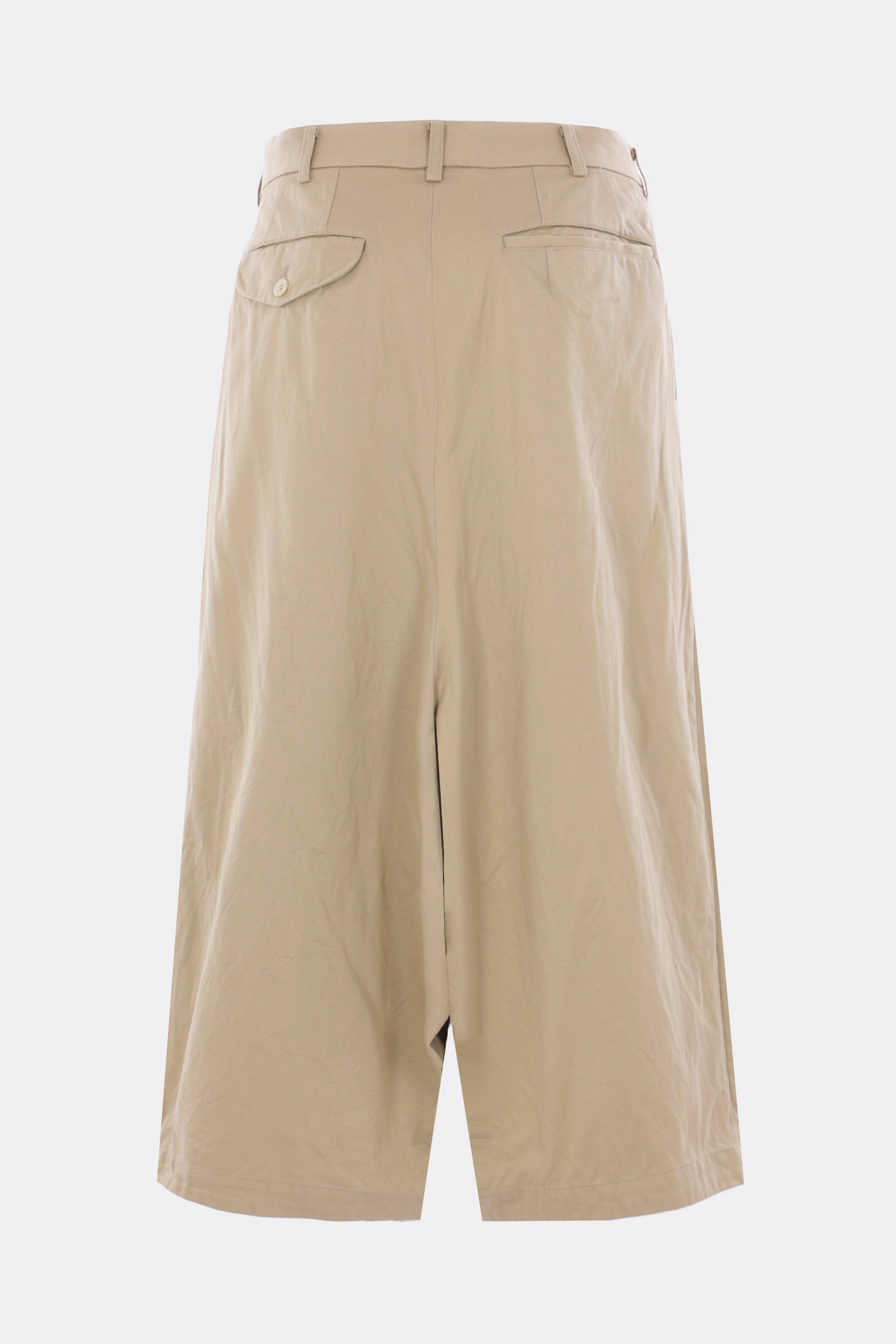 cropped trousers in gabardine