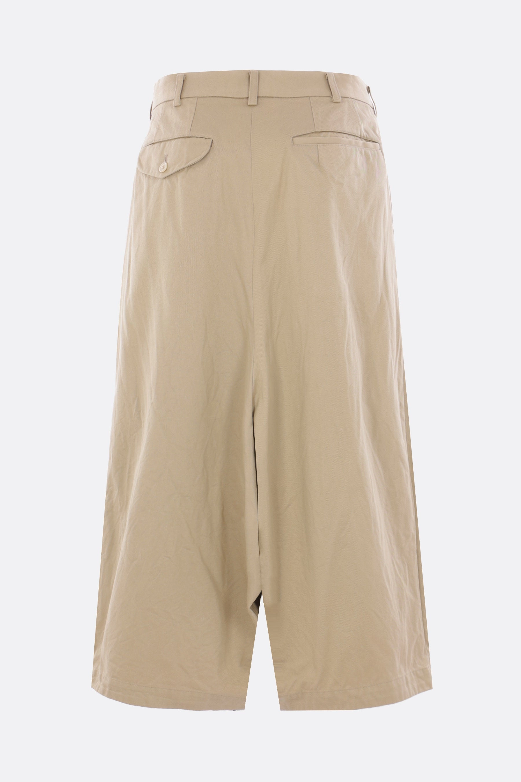cropped trousers in gabardine