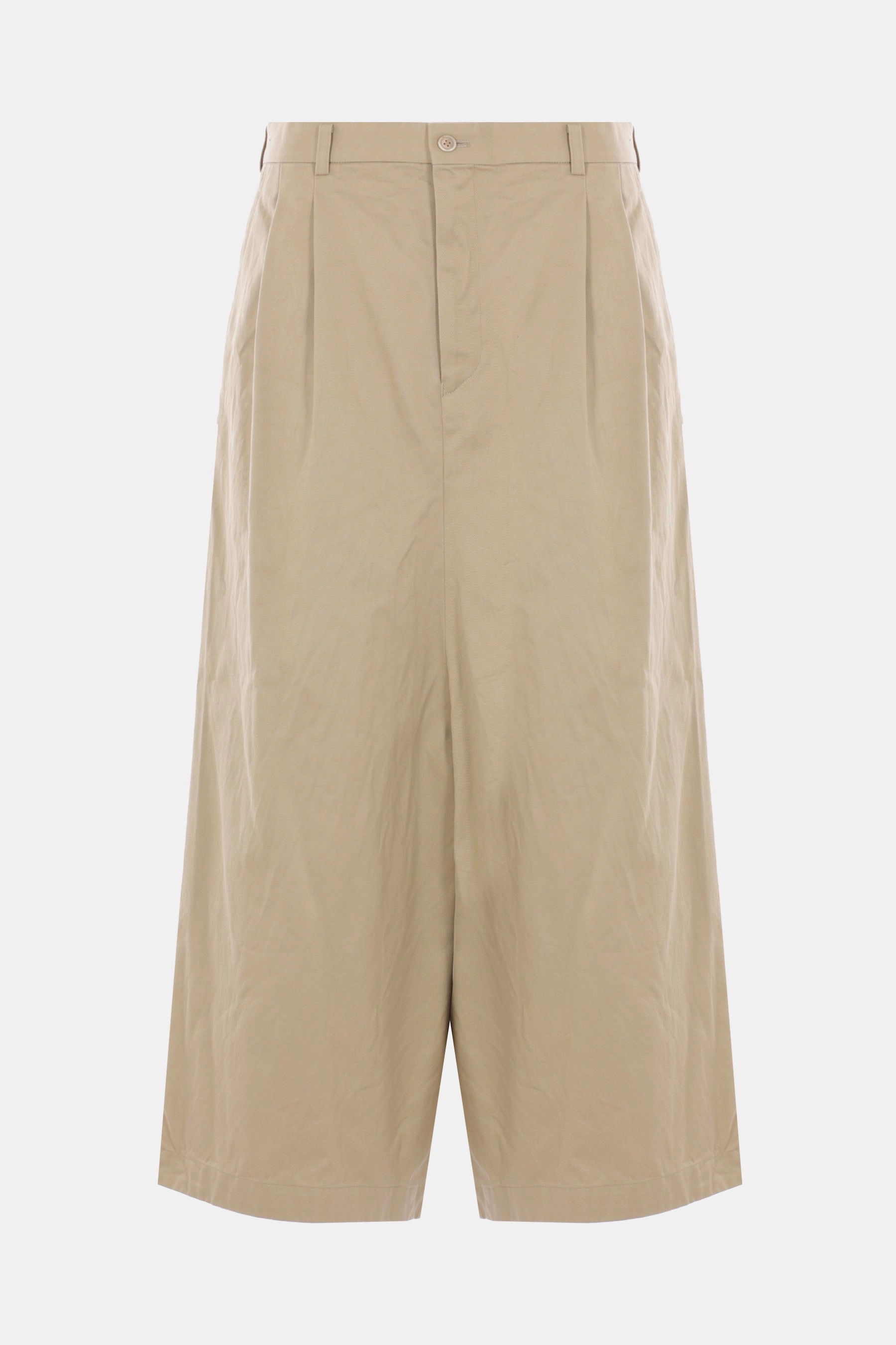 cropped trousers in gabardine