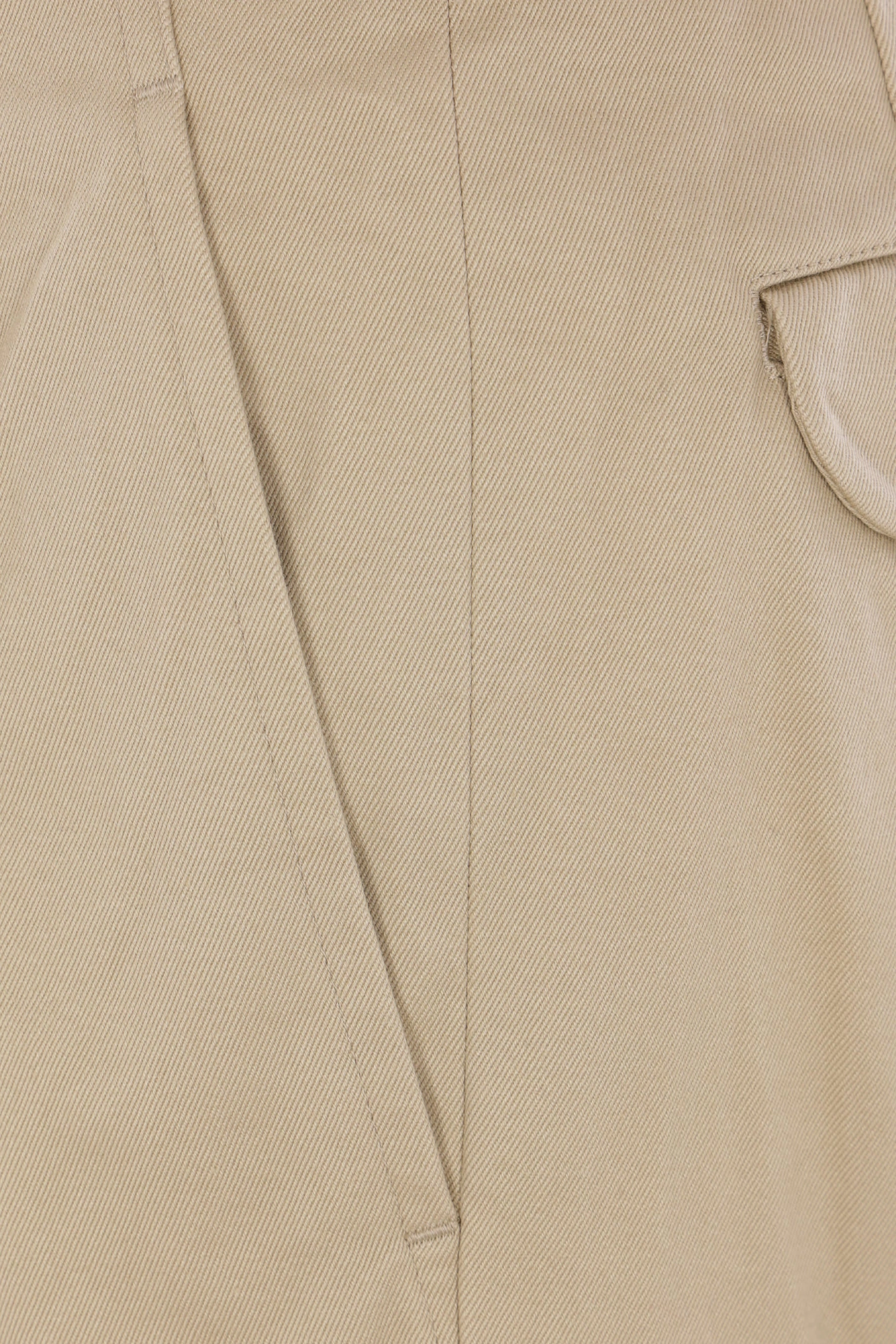 cropped trousers in gabardine