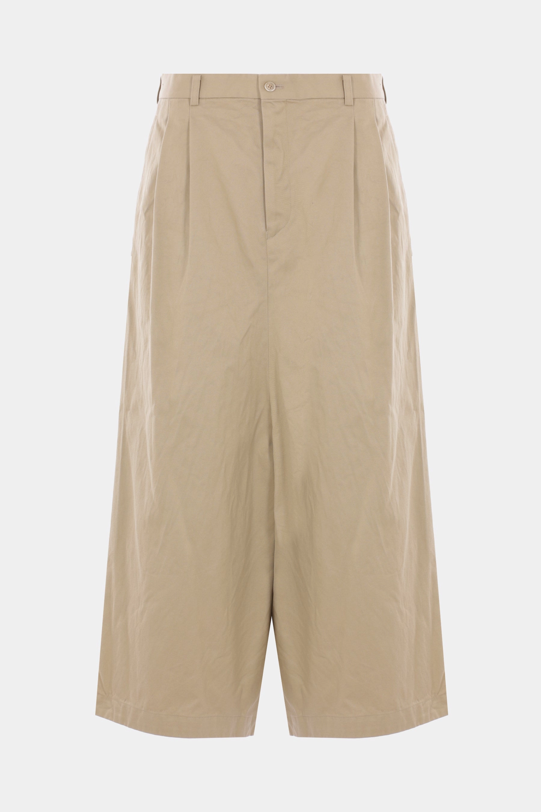 cropped trousers in gabardine