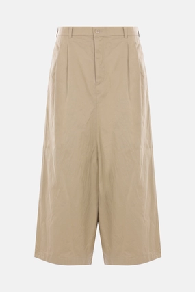 cropped trousers in gabardine