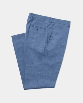 DARK BLUE CRASH LINEN TROUSERS