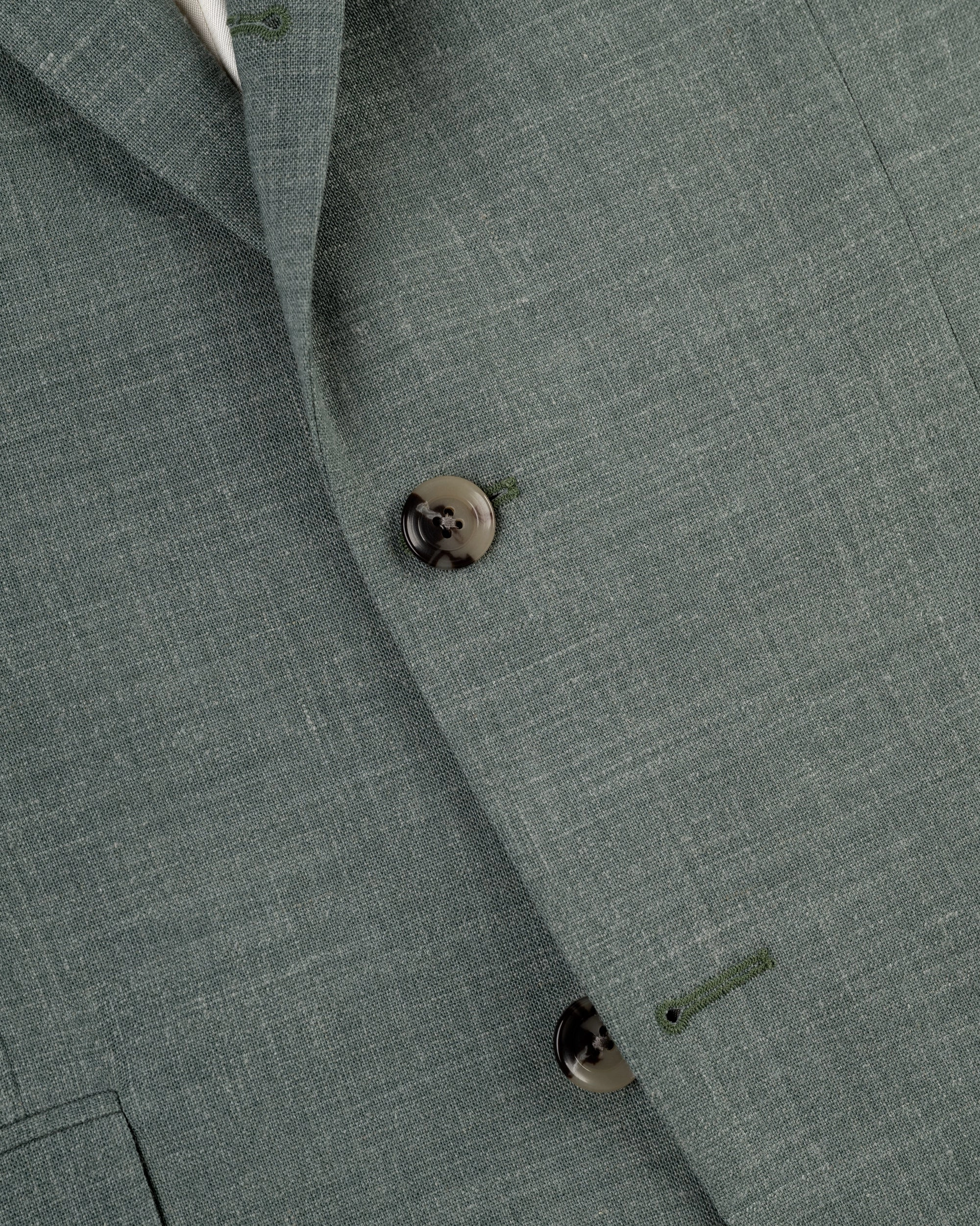 DARK GREEN CRASH LINEN SPORT COAT