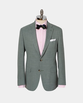 DARK GREEN CRASH LINEN SPORT COAT